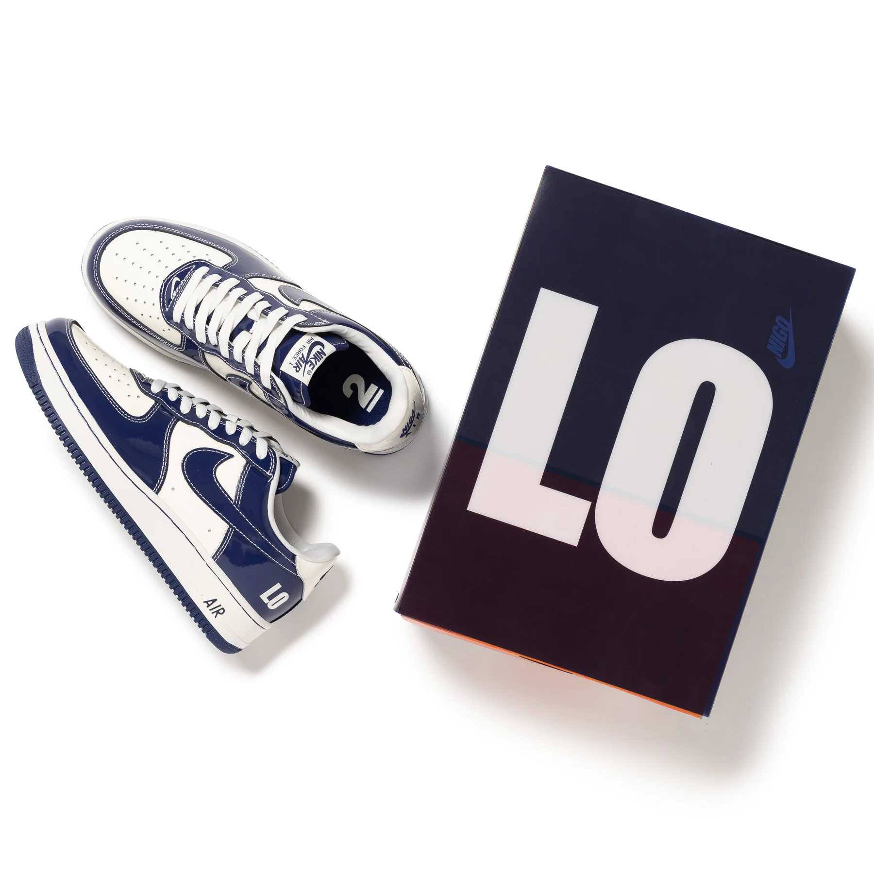 NIGO x Nike Air Force 1 Low ’01 ‘Last Orgy 2’ Sail / Loyal Blue / Loyal Blue sneaker, foto 3