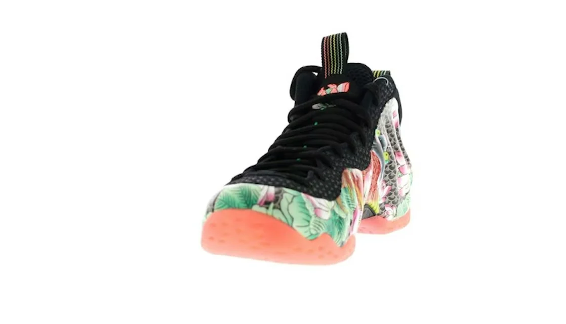 Nike Air Foamposite One Tianjin Black / Black-Lava Glow-Lakeside sneaker, foto 2