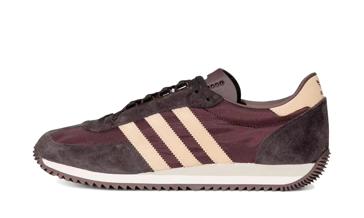 Adidas Achille SPZL Liam Gallagher Burgundy Brown Tan sneaker