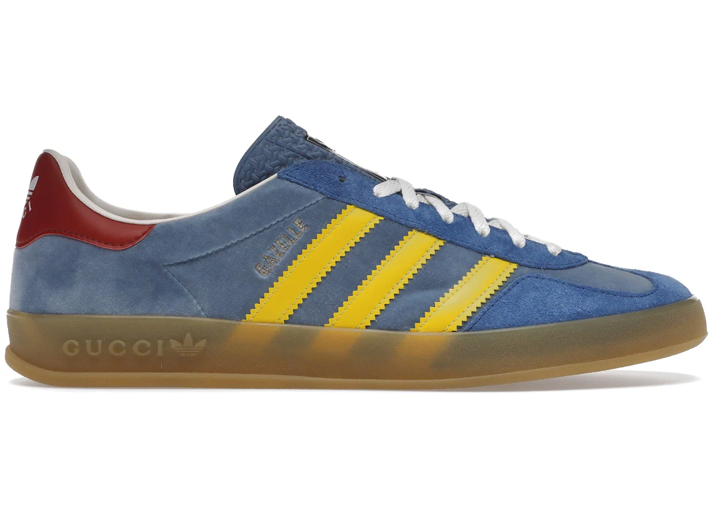 adidas x Gucci Gazelle Blue Yellow / Red sneaker