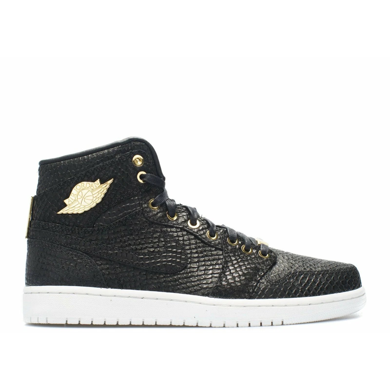 Air Jordan 1 High 'Pinnacle' (Black) (2015) Metallic Gold-White sneaker