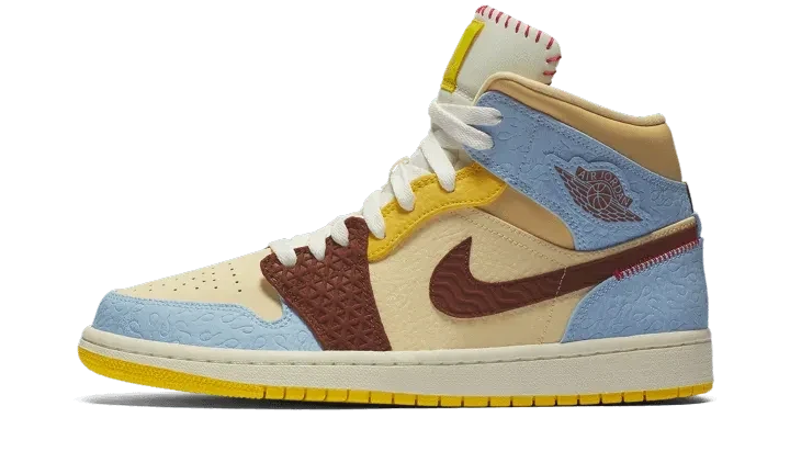 Air Jordan 1 Mid Fearless Maison Château Rouge Pale Vanilla / Cinnamon sneaker