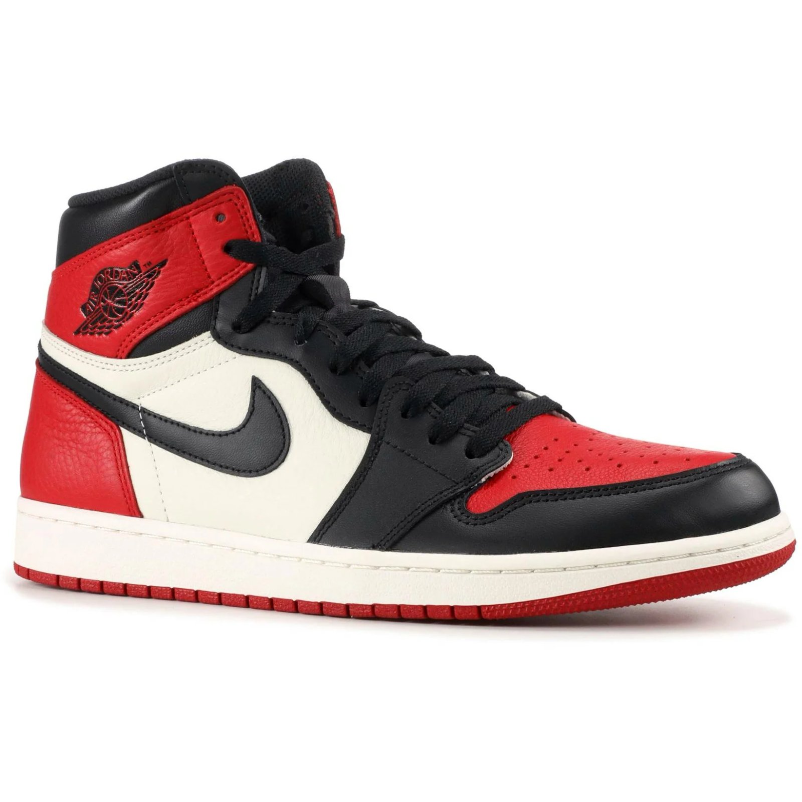 Air Jordan 1 Retro High 'Bred Toe' (2018) Gym Red / Summit White-Black sneaker, foto 2