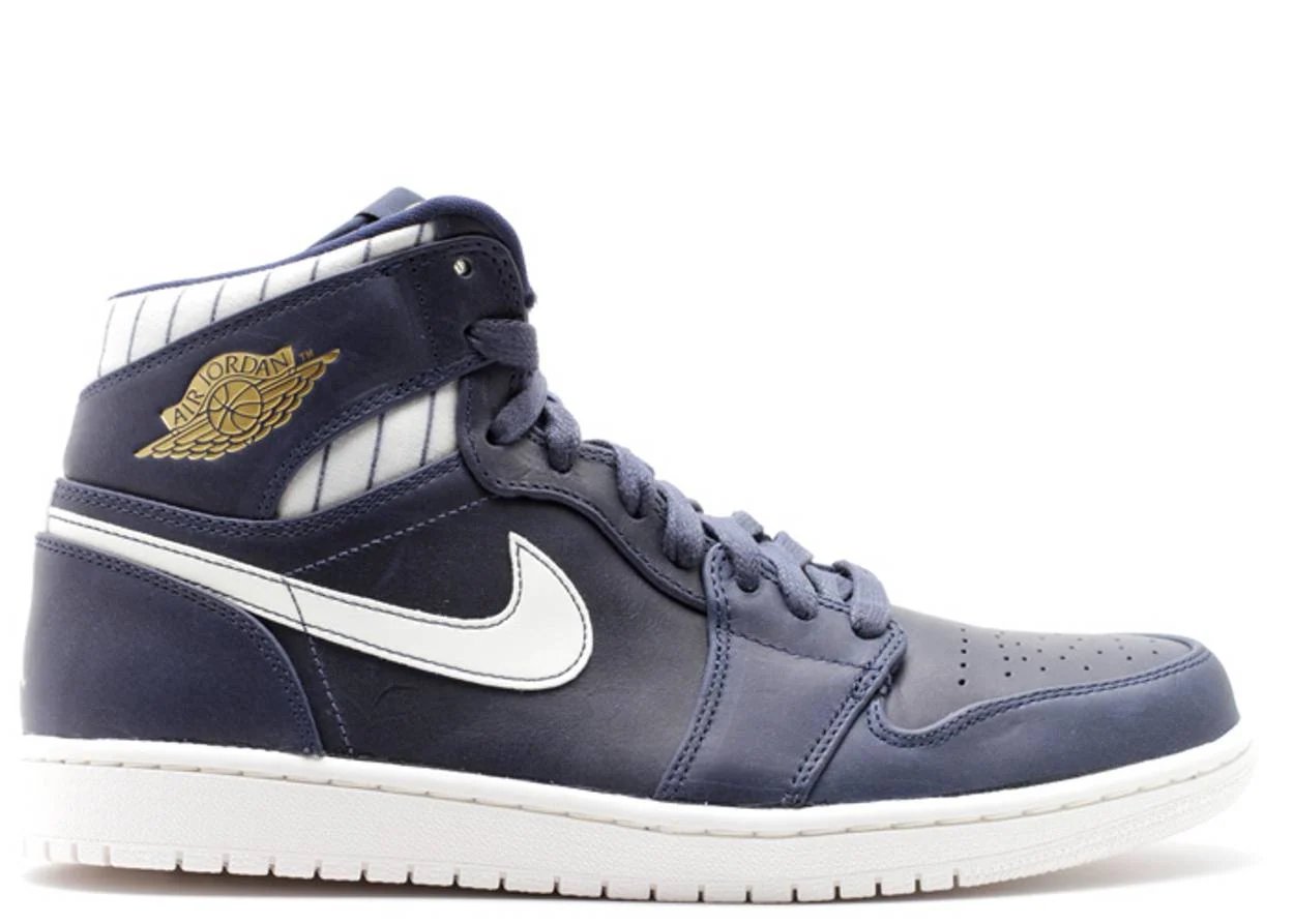 Air Jordan 1 Retro High "Jeter" Midnight Navy / Metallic Gold-Sl sneaker