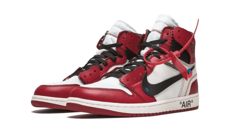 Air Jordan 1 Retro High Off-White Chicago "The Ten" Black-Varsity Red sneaker, foto 2