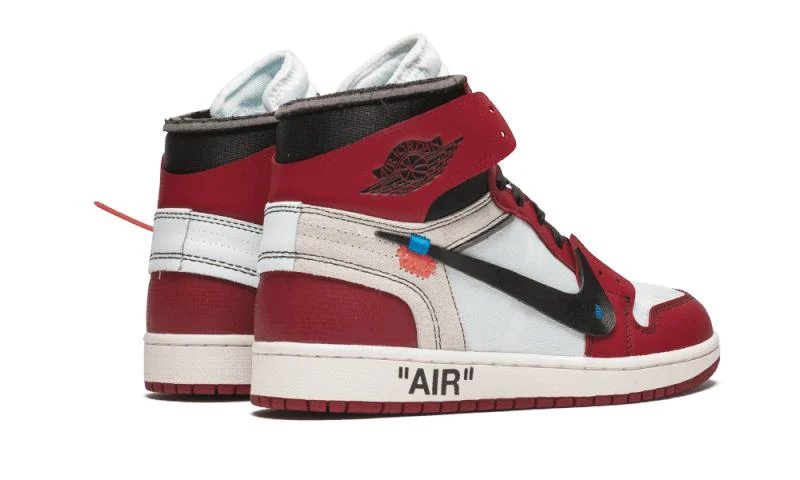 Air Jordan 1 Retro High Off-White Chicago "The Ten" Black-Varsity Red sneaker, foto 3