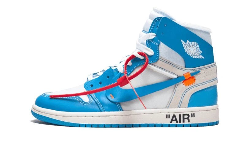 Air Jordan 1 Retro High Off-White University Blue Dark Powder Blue-Cone sneaker
