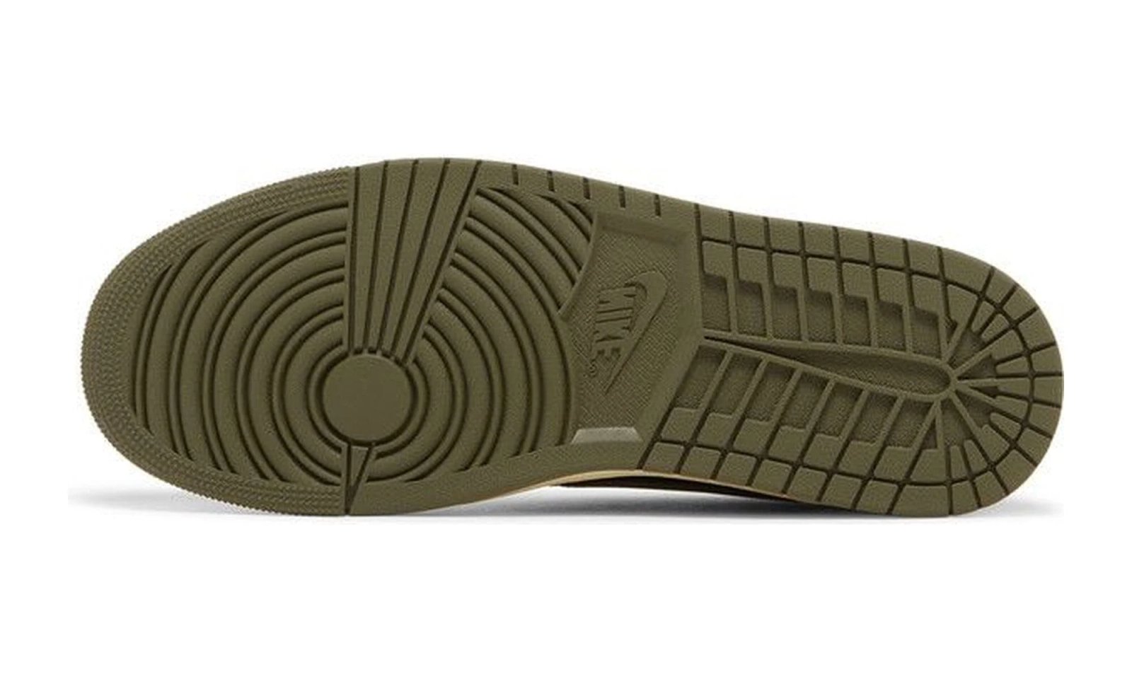 Air Jordan 1 Retro Low OG SP Travis Scott Olive Sail / University Red / Black / Medium Olive sneaker, foto 4