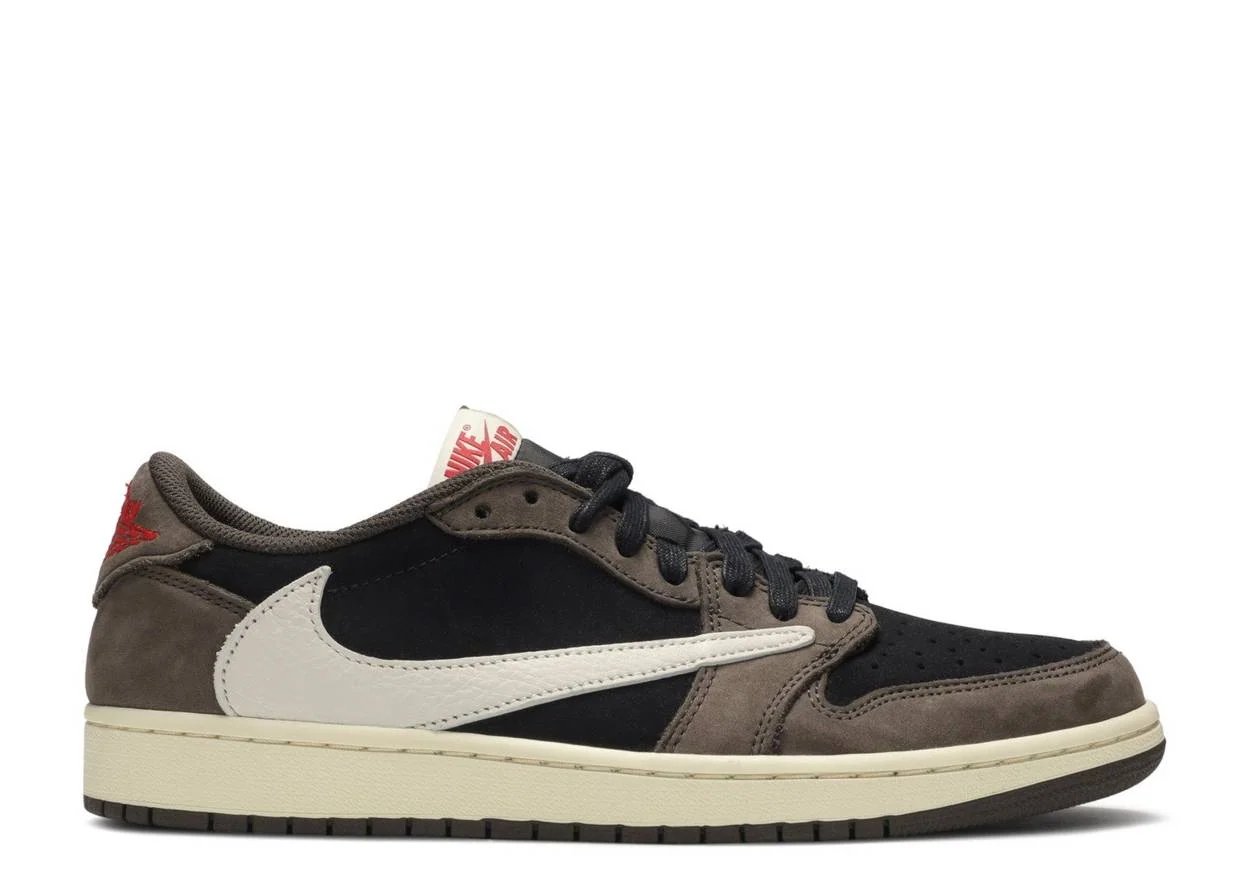 Air Jordan 1 Retro Low Travis Scott "Mocha" Black / Dark Mocha-University Red sneaker