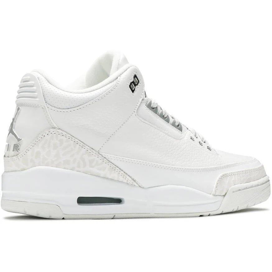 Air Jordan 3 Retro 'Pure Money' (2007) White / Metallic Silver sneaker, foto 3