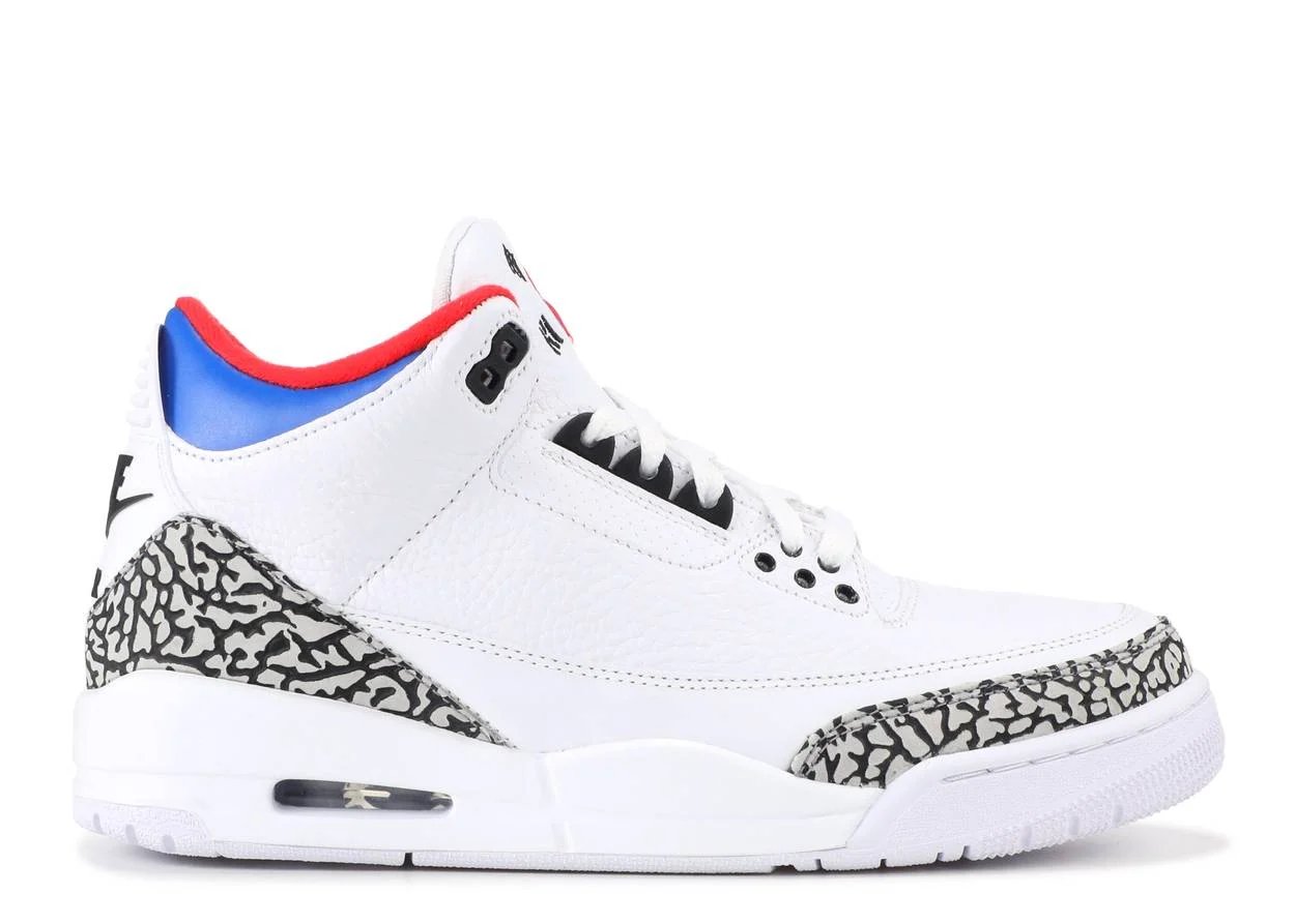 Air Jordan 3 Retro "Seoul" White / Solar-Atom Red sneaker