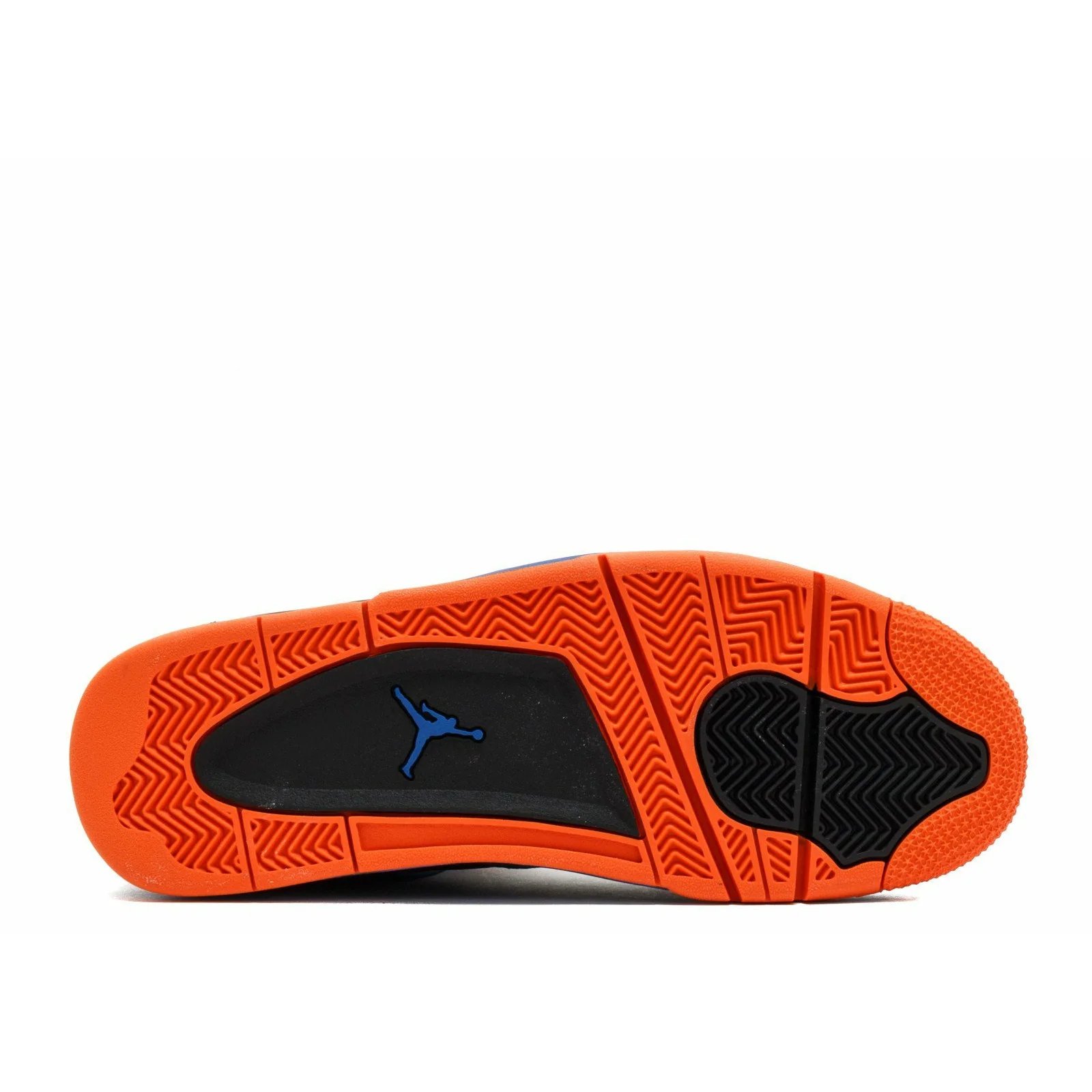 Air Jordan 4 Retro 'Cavs' (2012) Black / Safety Orange-Game Royal sneaker, foto 4
