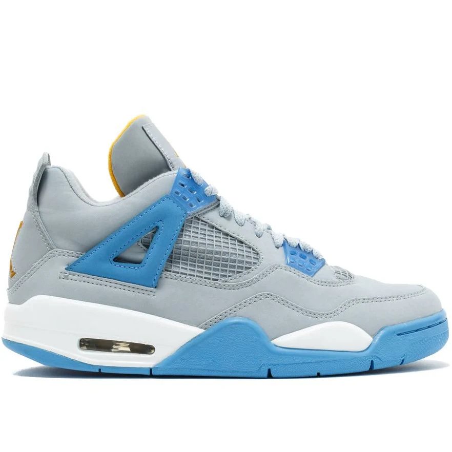 Air Jordan 4 Retro LS 'Mist Blue' (2006) University Blue-Gold Leaf-White sneaker