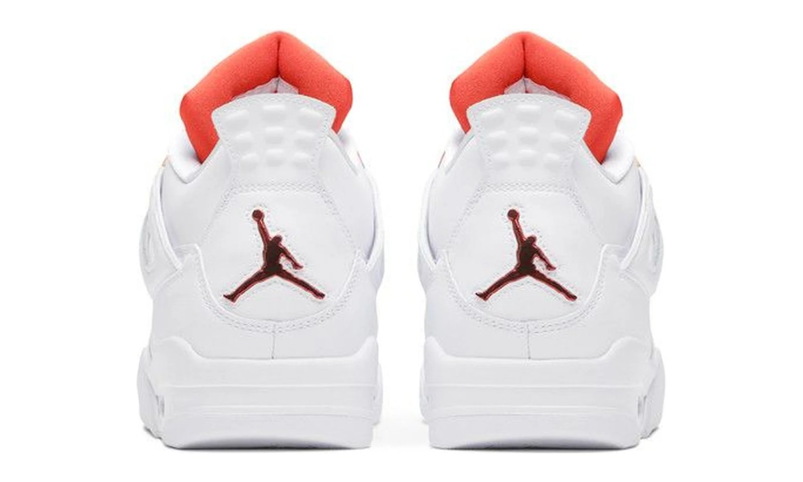 Air Jordan 4 Retro Metallic Orange White / Metallic Silver-Team Orange sneaker, foto 3