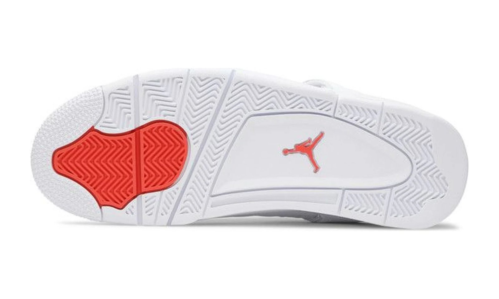 Air Jordan 4 Retro Metallic Orange White / Metallic Silver-Team Orange sneaker, foto 4