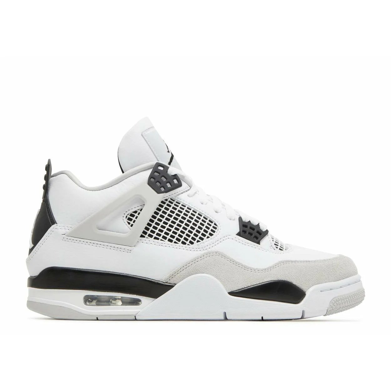 Air Jordan 4 Retro 'Military Black' (2022) White / Neutral Grey sneaker