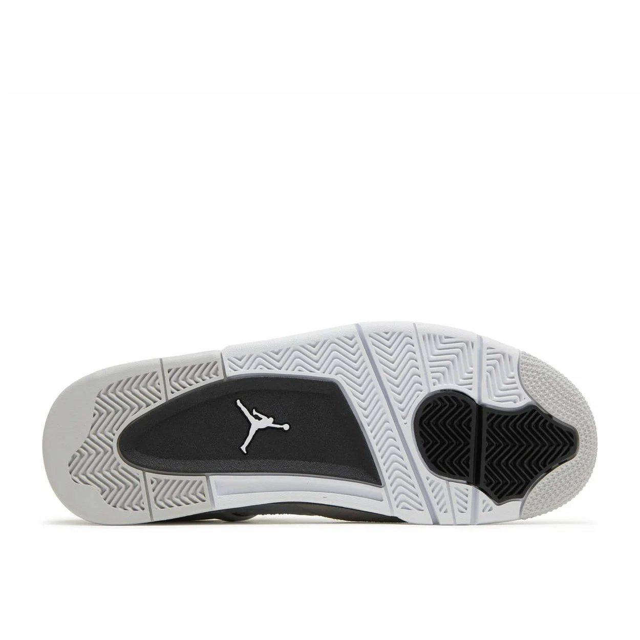 Air Jordan 4 Retro 'Military Black' (2022) White / Neutral Grey sneaker, foto 4
