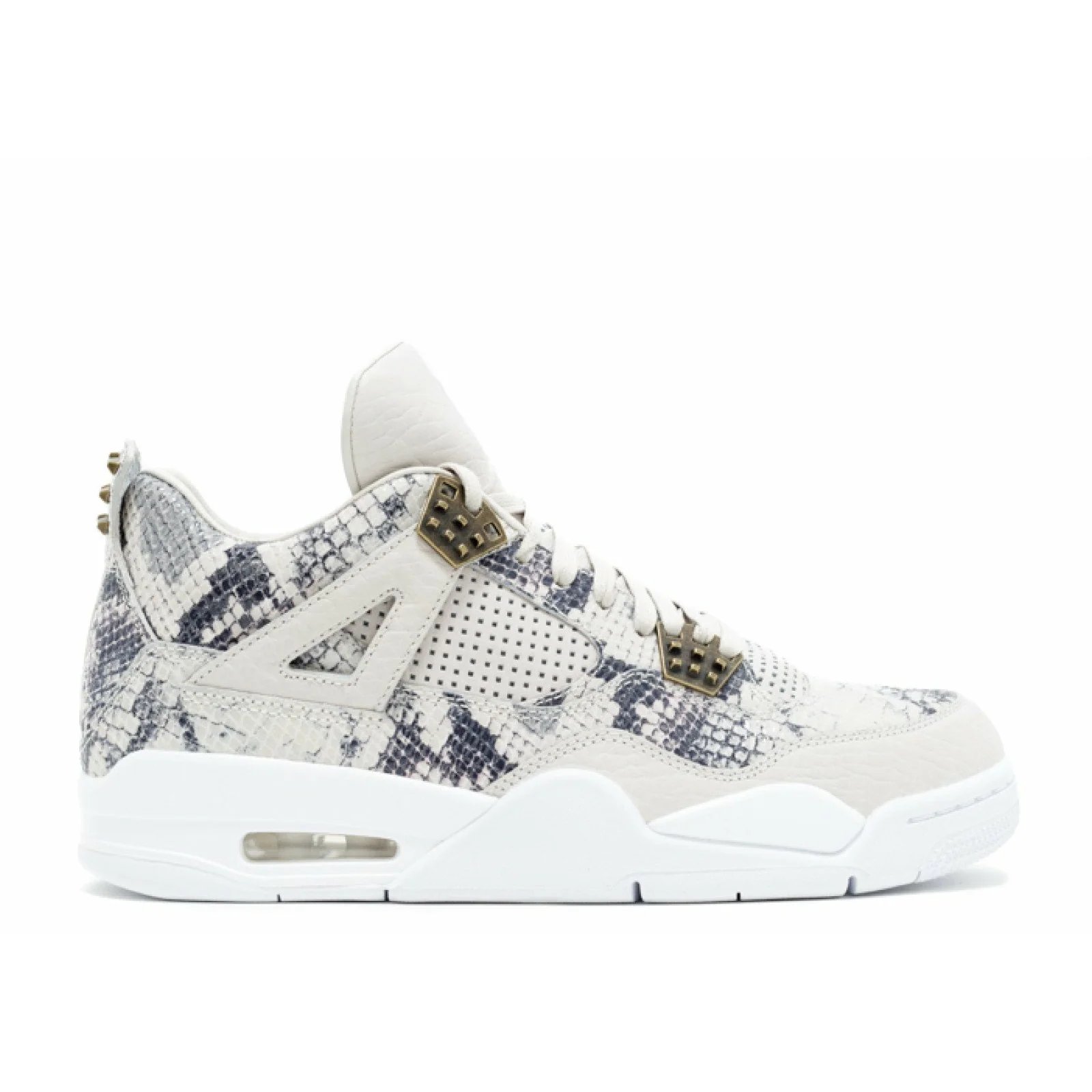 Air Jordan 4 Retro Premium Pinnacle 'White Snakeskin' Light Bone / White-Pure Platinum-Wolf Grey sneaker