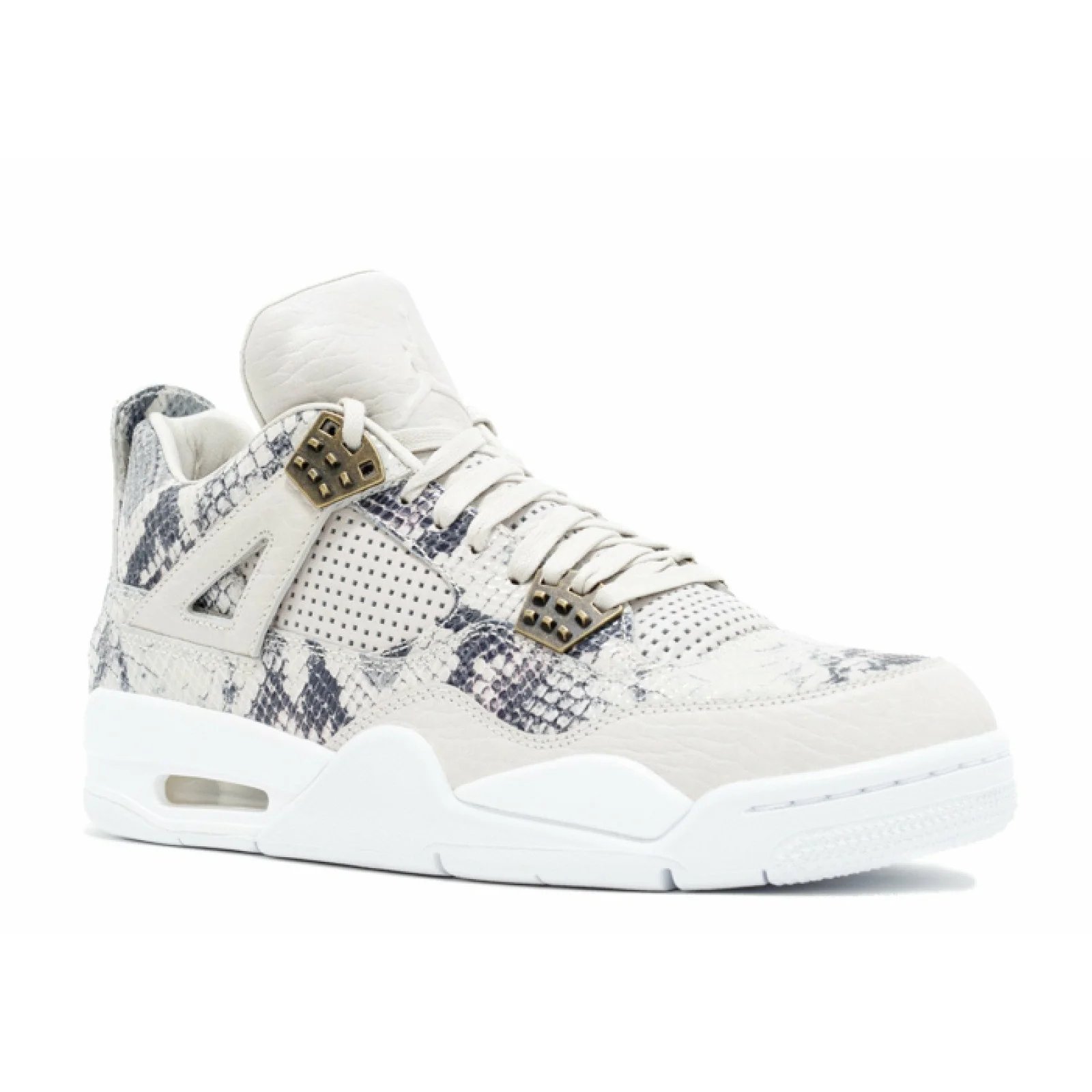 Air Jordan 4 Retro Premium Pinnacle 'White Snakeskin' Light Bone / White-Pure Platinum-Wolf Grey sneaker, foto 2