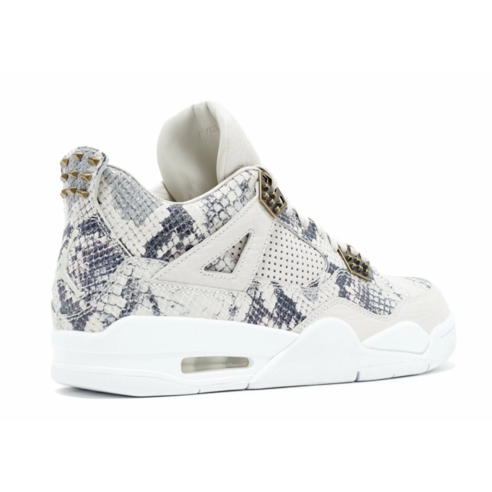 Air Jordan 4 Retro Premium Pinnacle 'White Snakeskin' Light Bone / White-Pure Platinum-Wolf Grey sneaker, foto 3