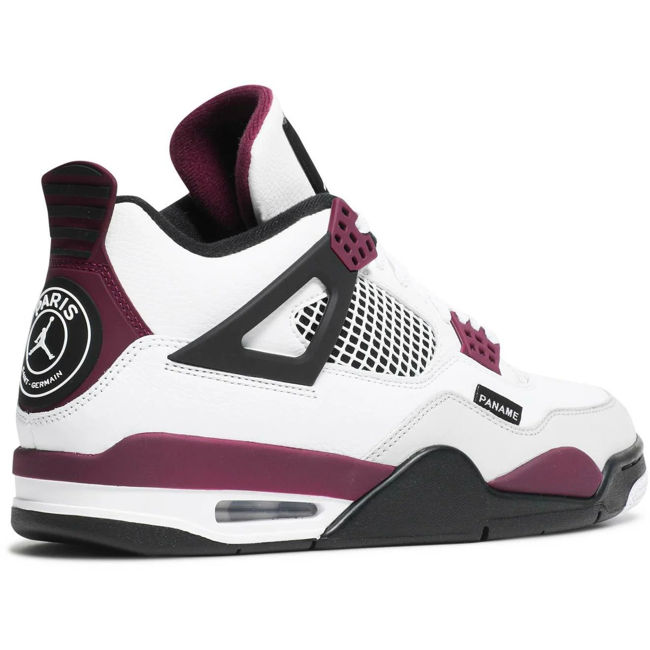 Air Jordan 4 Retro 'PSG / Paris Saint-Germain' (2020) White / Neutral Grey / Black / Bordeaux sneaker, foto 3
