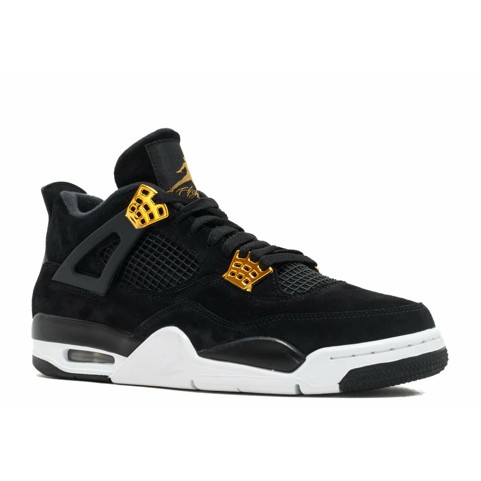 Air Jordan 4 Retro 'Royalty' (2017) Black / Metallic Gold-White sneaker, foto 2