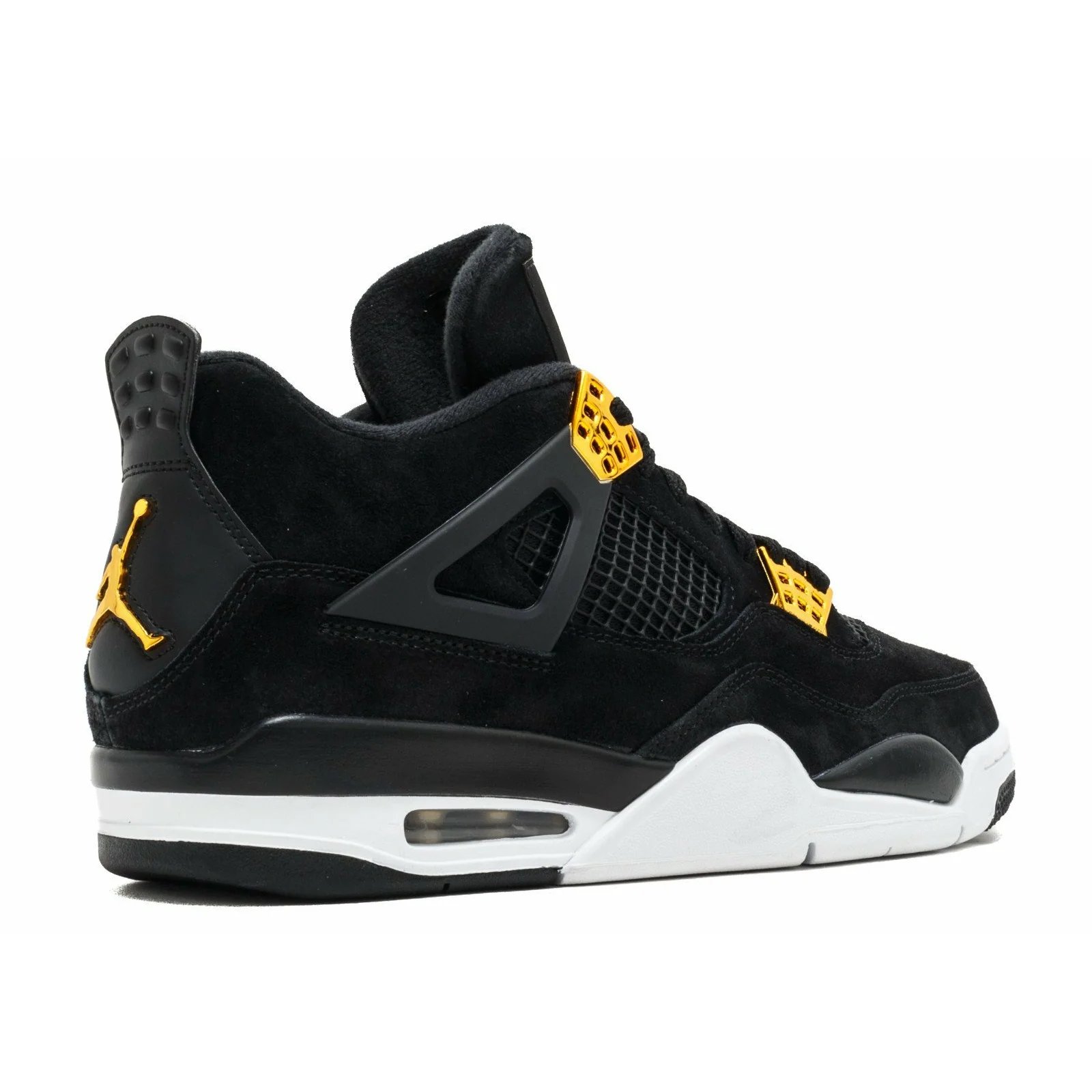 Air Jordan 4 Retro 'Royalty' (2017) Black / Metallic Gold-White sneaker, foto 3