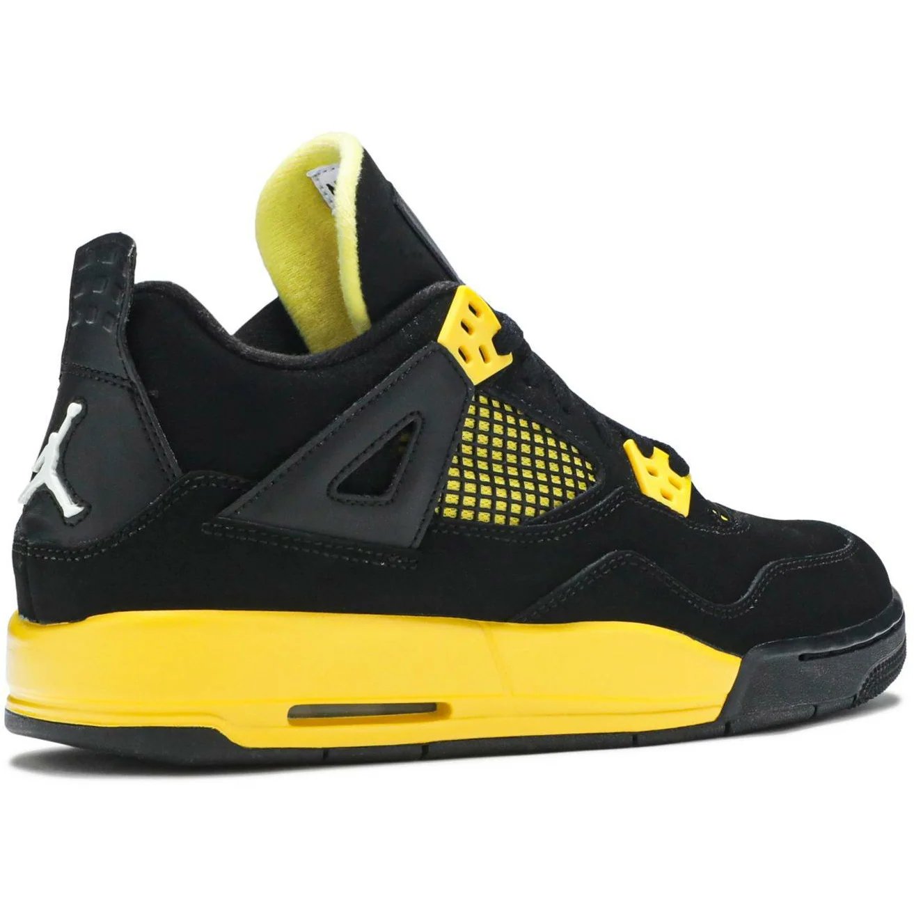 Air Jordan 4 Retro 'Thunder' (GS/Juniors) (2012) Black / White-Tour Yellow sneaker, foto 3