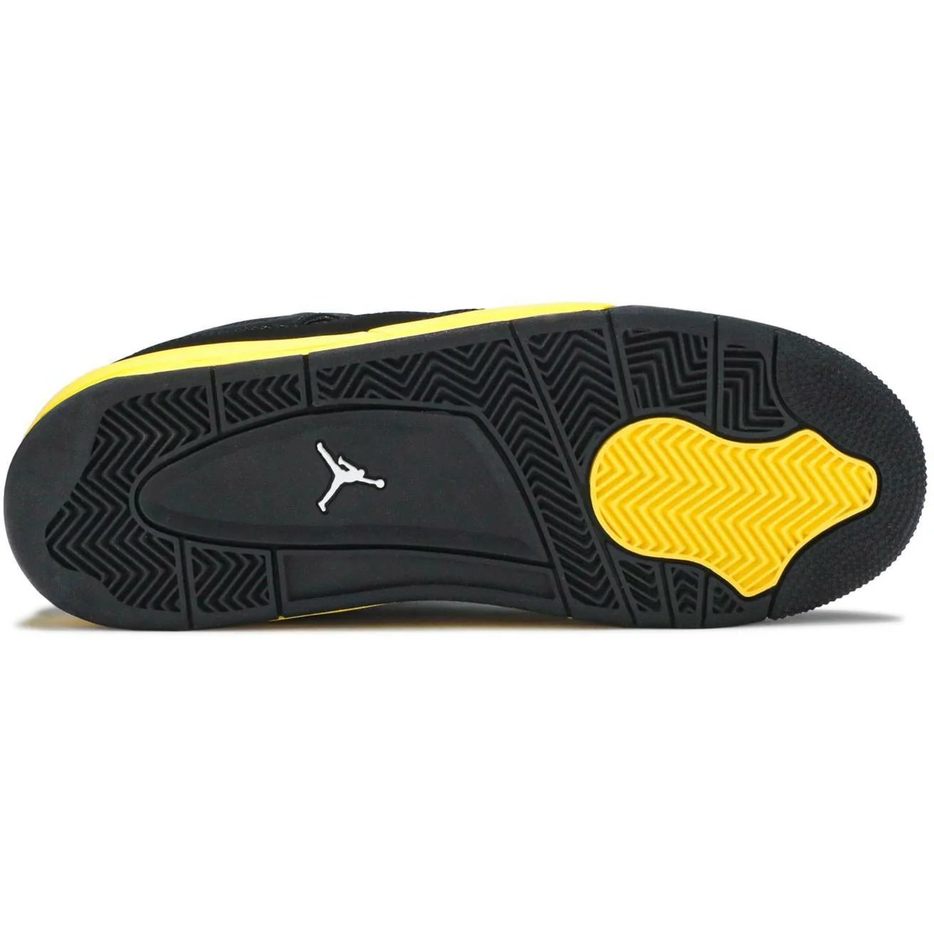 Air Jordan 4 Retro 'Thunder' (GS/Juniors) (2012) Black / White-Tour Yellow sneaker, foto 4