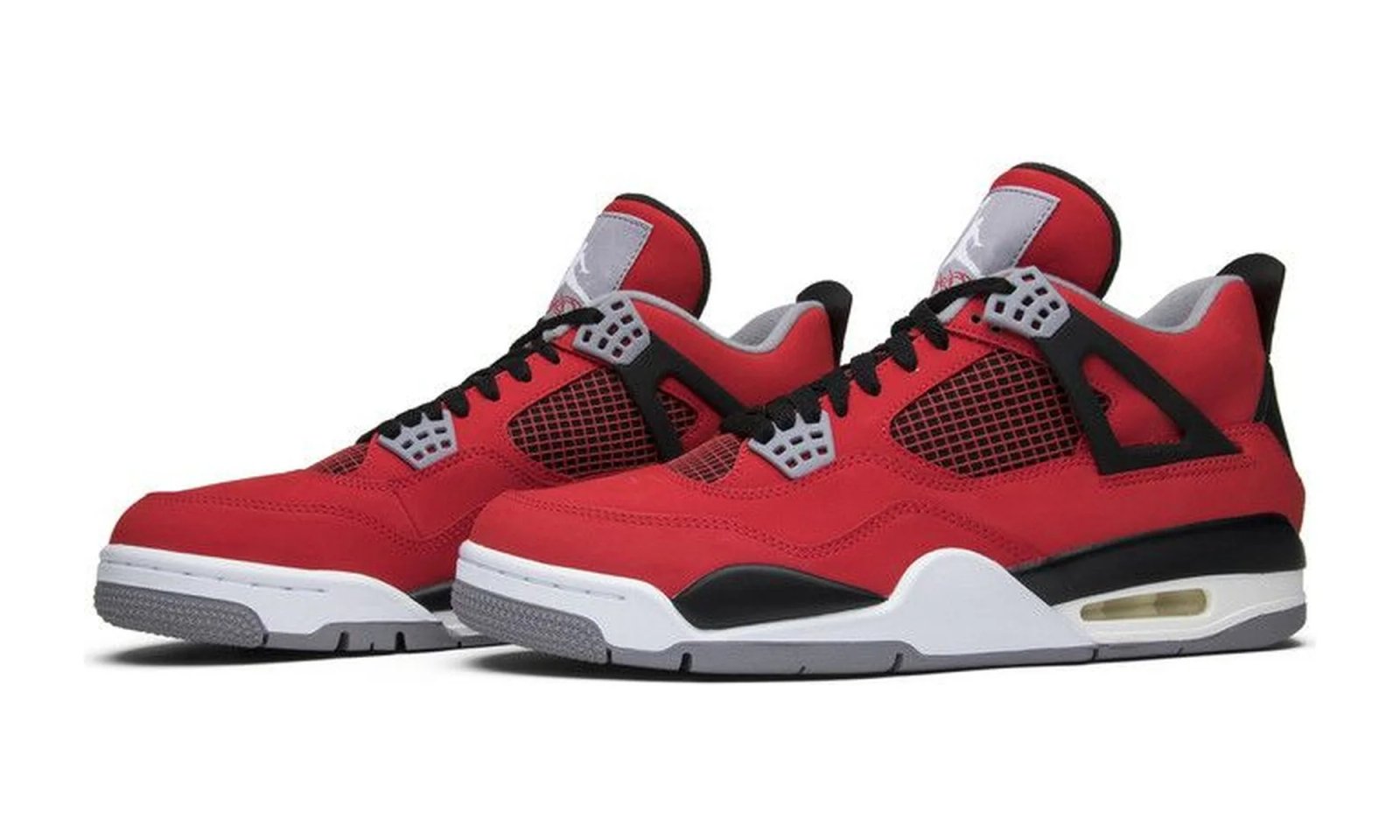 Air Jordan 4 Retro Toro Bravo Fire Red / White-Black-Cement Grey sneaker, foto 2