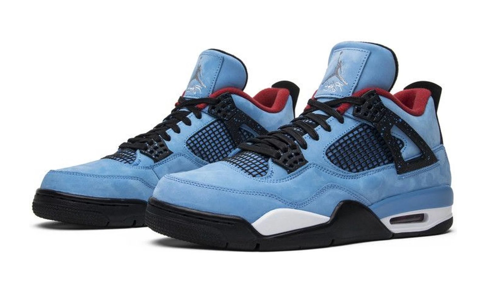 Air Jordan 4 Retro Travis Scott Cactus Jack University Blue / Black-Varsity Red sneaker, foto 2