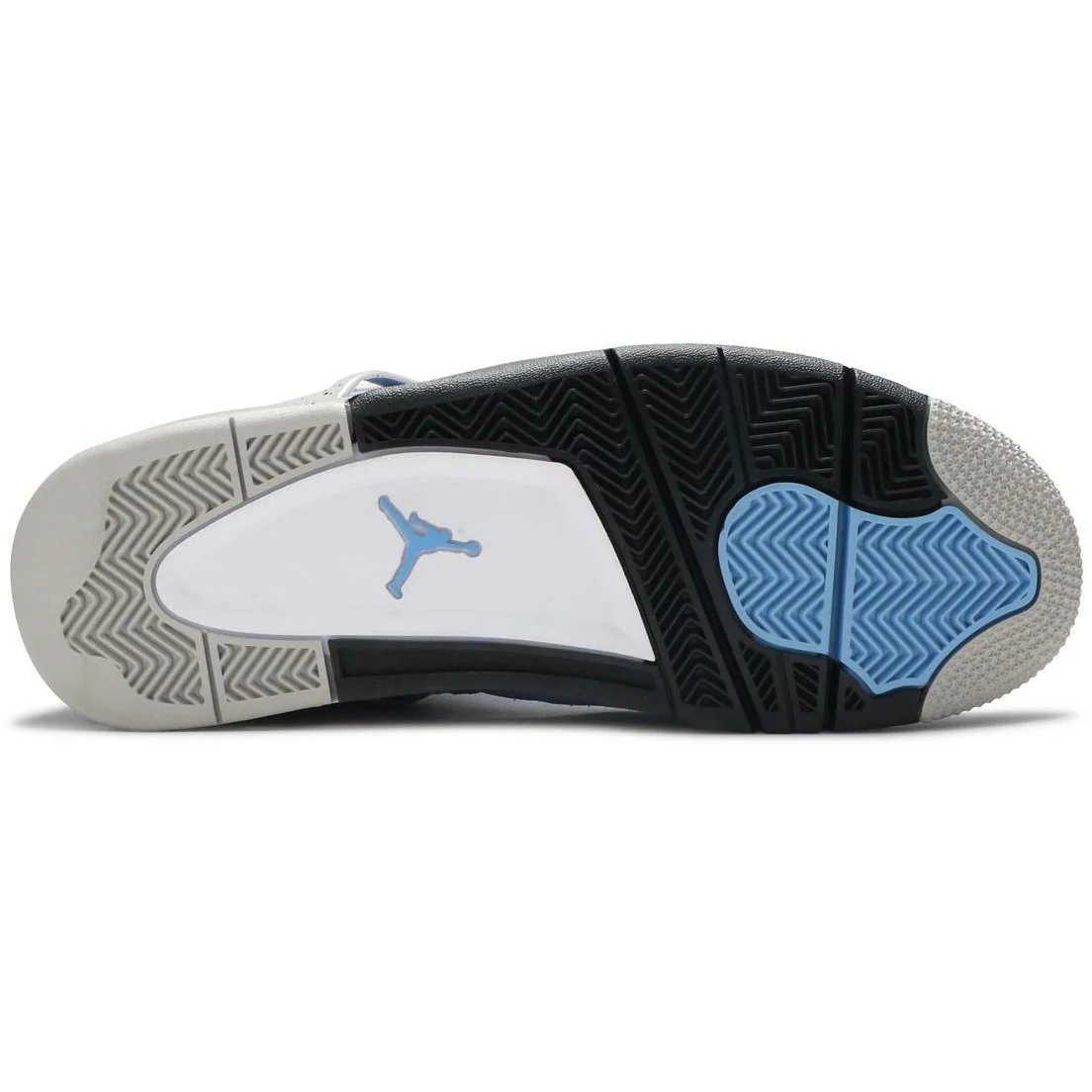 Air Jordan 4 Retro 'University Blue' (2021) Tech Grey / White / Black sneaker, foto 4