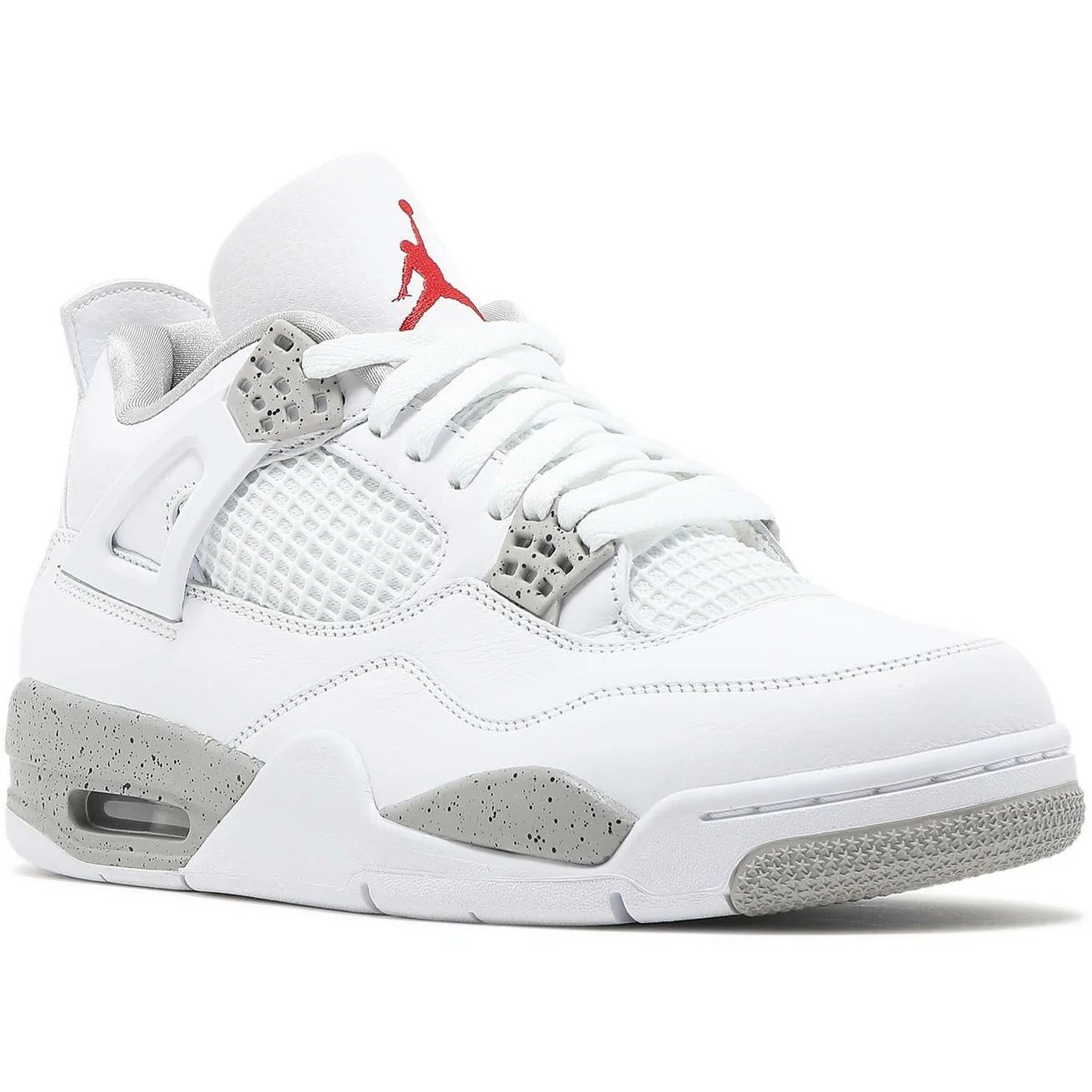 Air Jordan 4 Retro 'White Oreo' (2021) Fire Red-Tech Grey-Black sneaker, foto 2