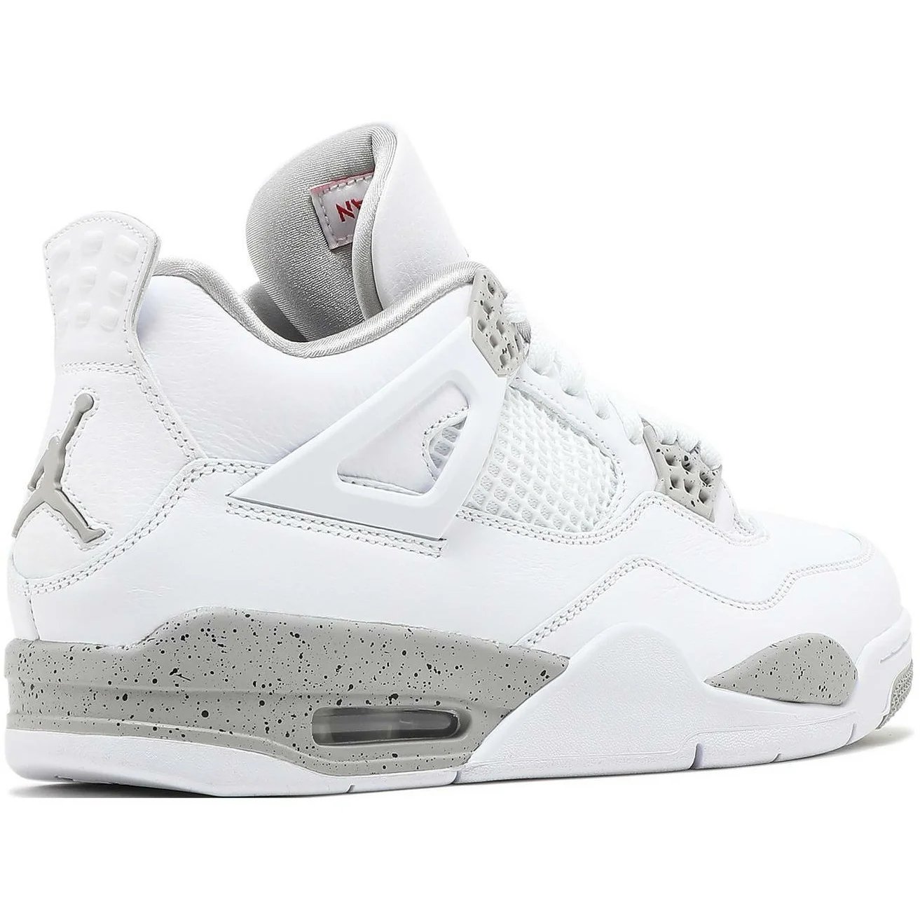 Air Jordan 4 Retro 'White Oreo' (2021) Fire Red-Tech Grey-Black sneaker, foto 3