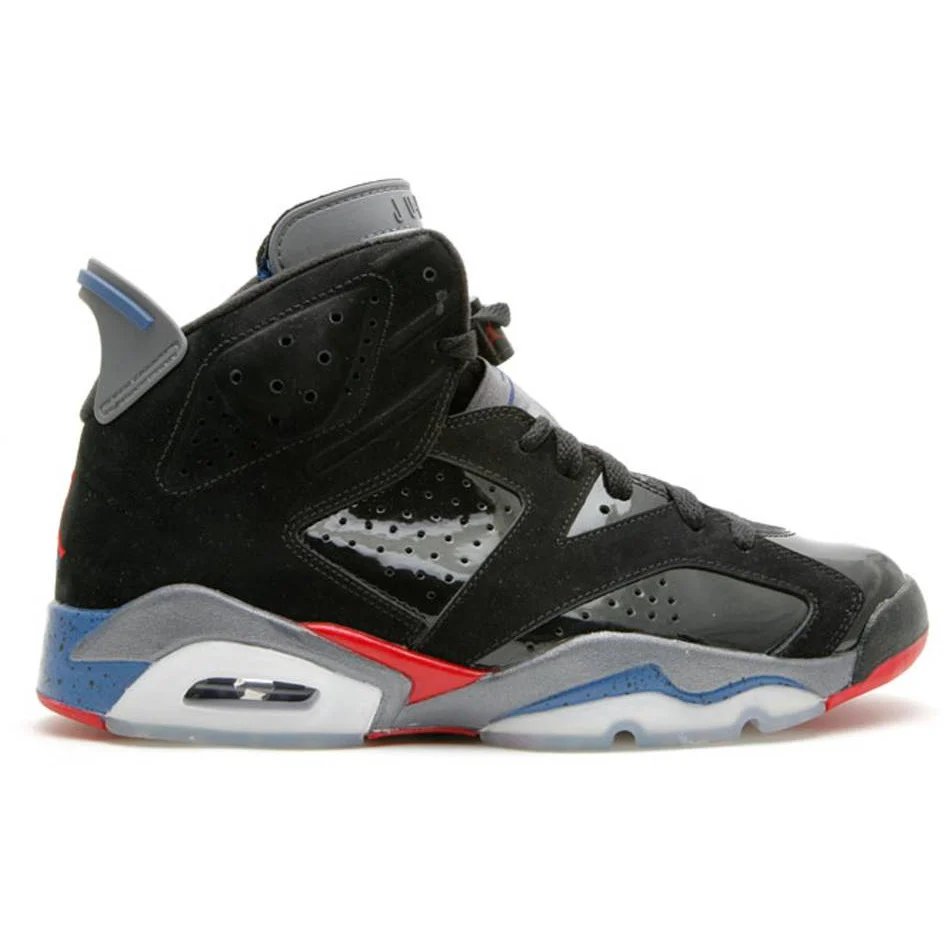 Air Jordan 6 Retro 'Pistons' (2010) Black / Varsity Red-True Blue-Light Graphite sneaker