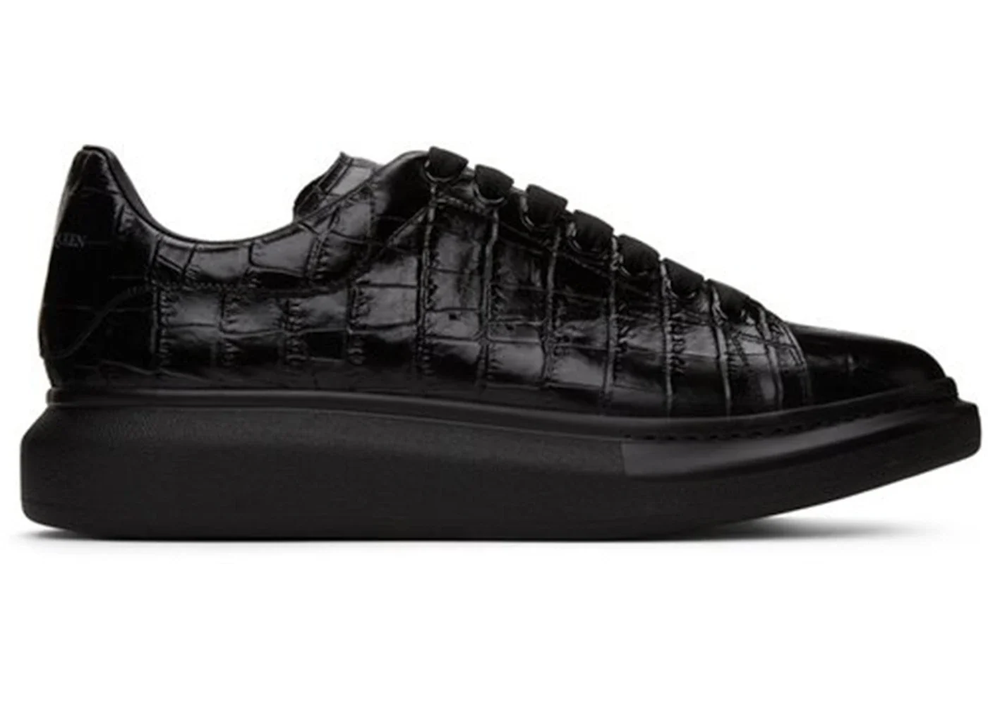 Alexander McQueen Oversized Black Black Croc
