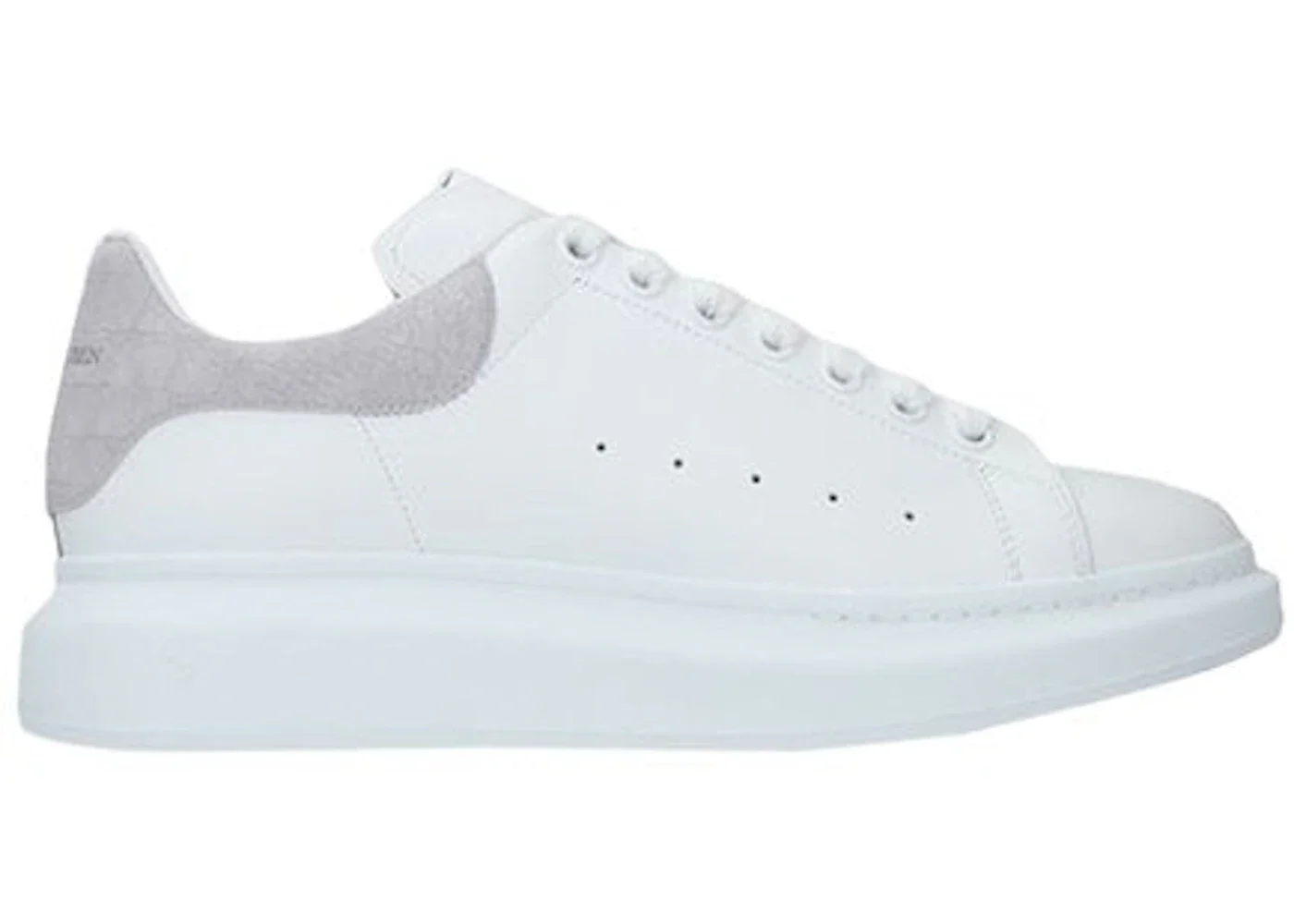 Alexander McQueen Oversized White Light Grey Croc sneaker