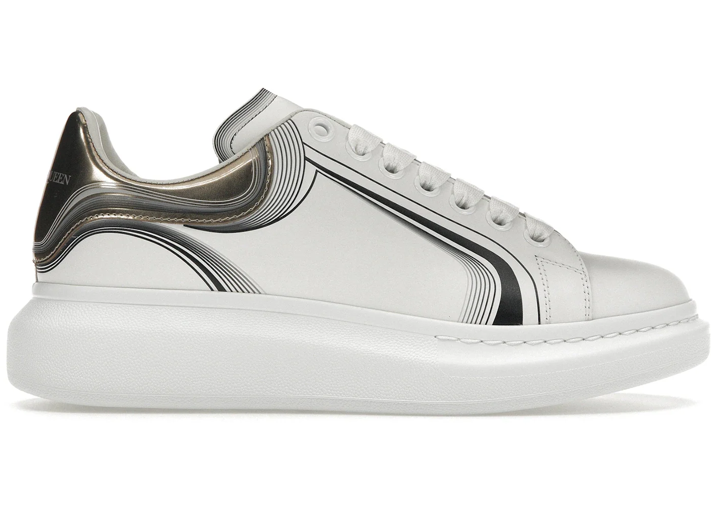 Alexander McQueen Oversized White Silver sneaker