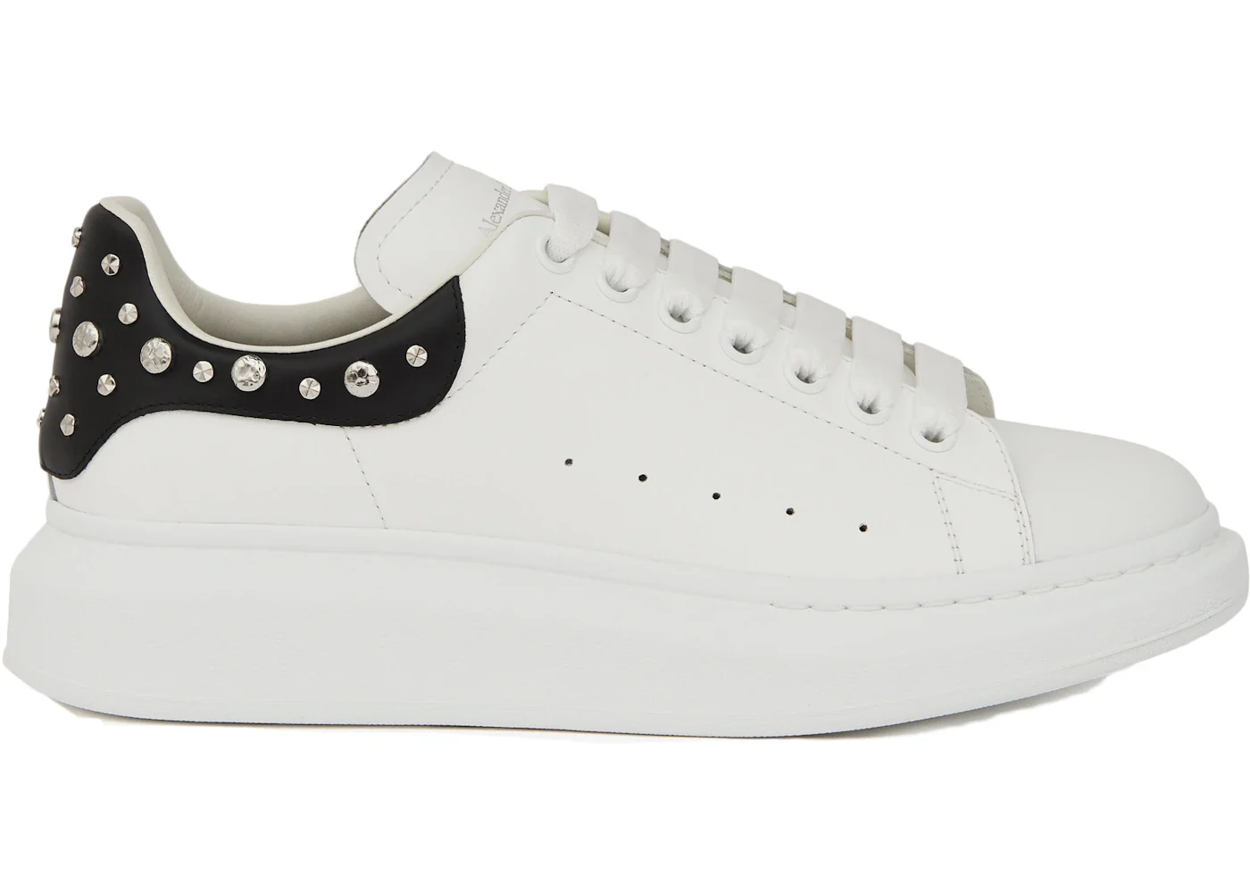 Alexander McQueen Oversized White Studd Black / Silver sneaker