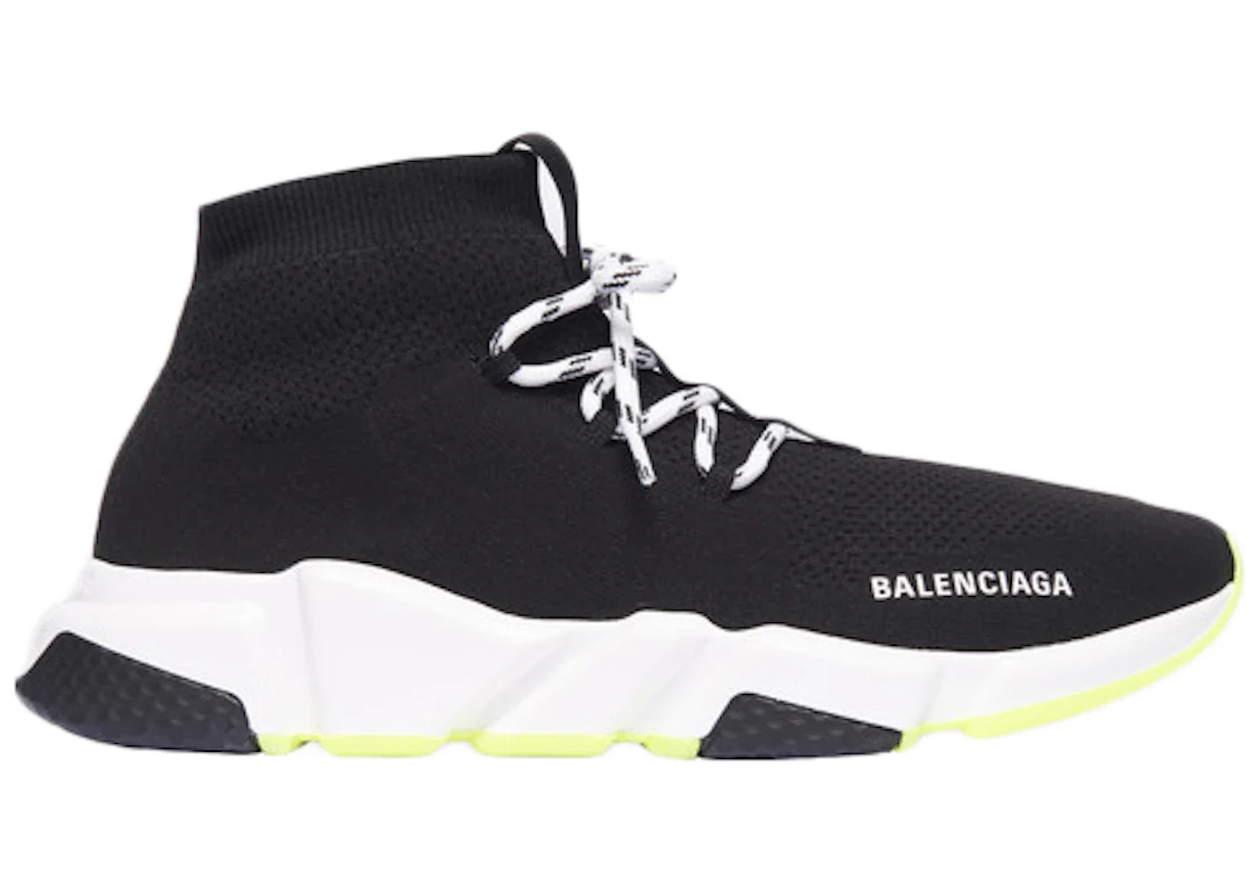 Balenciaga Speed Lace Up Black Yellow sneaker