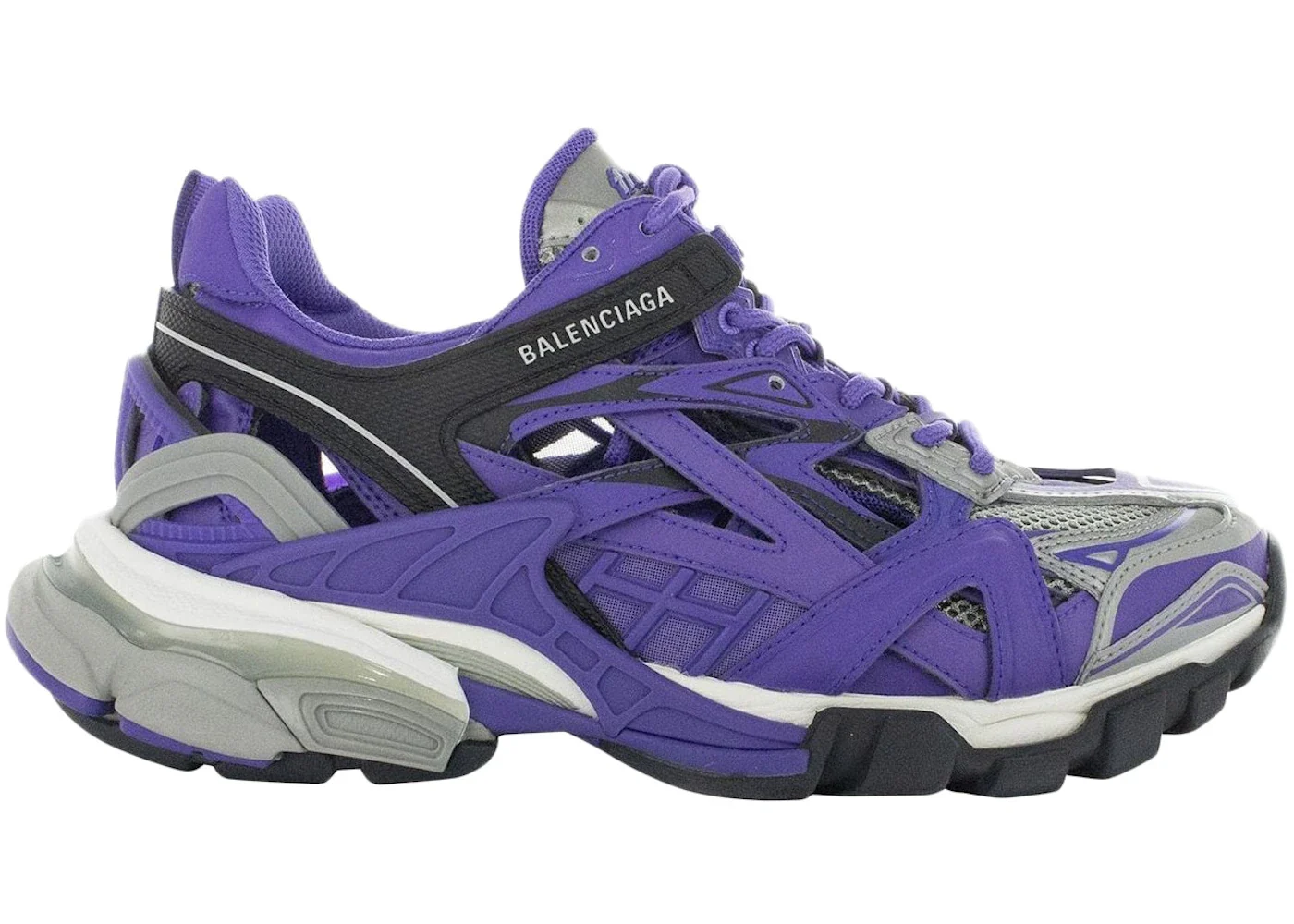 Balenciaga Track.2 Bicolour Violet Purple / Grey / Black sneaker