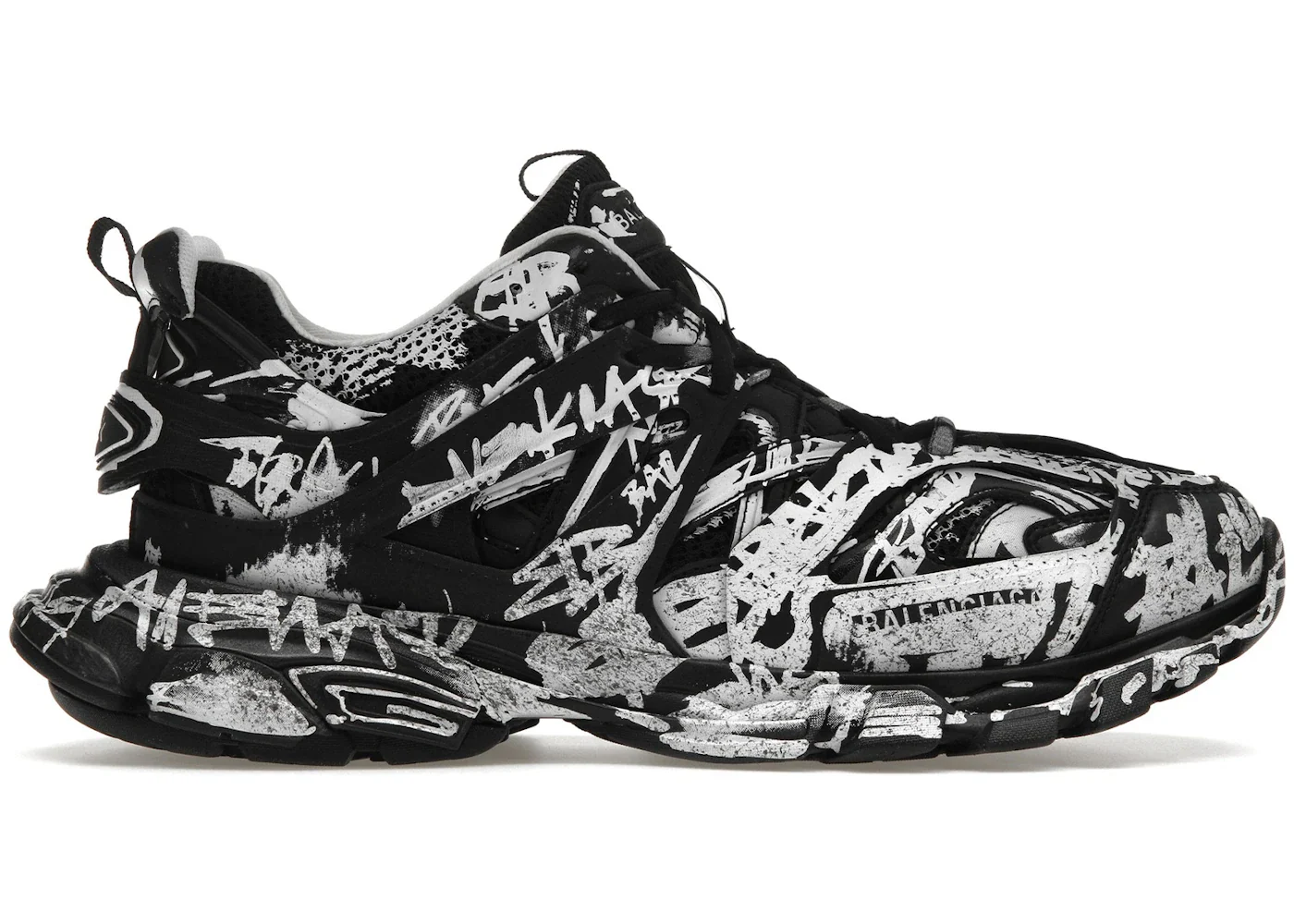 Balenciaga Track Graffiti Black White sneaker