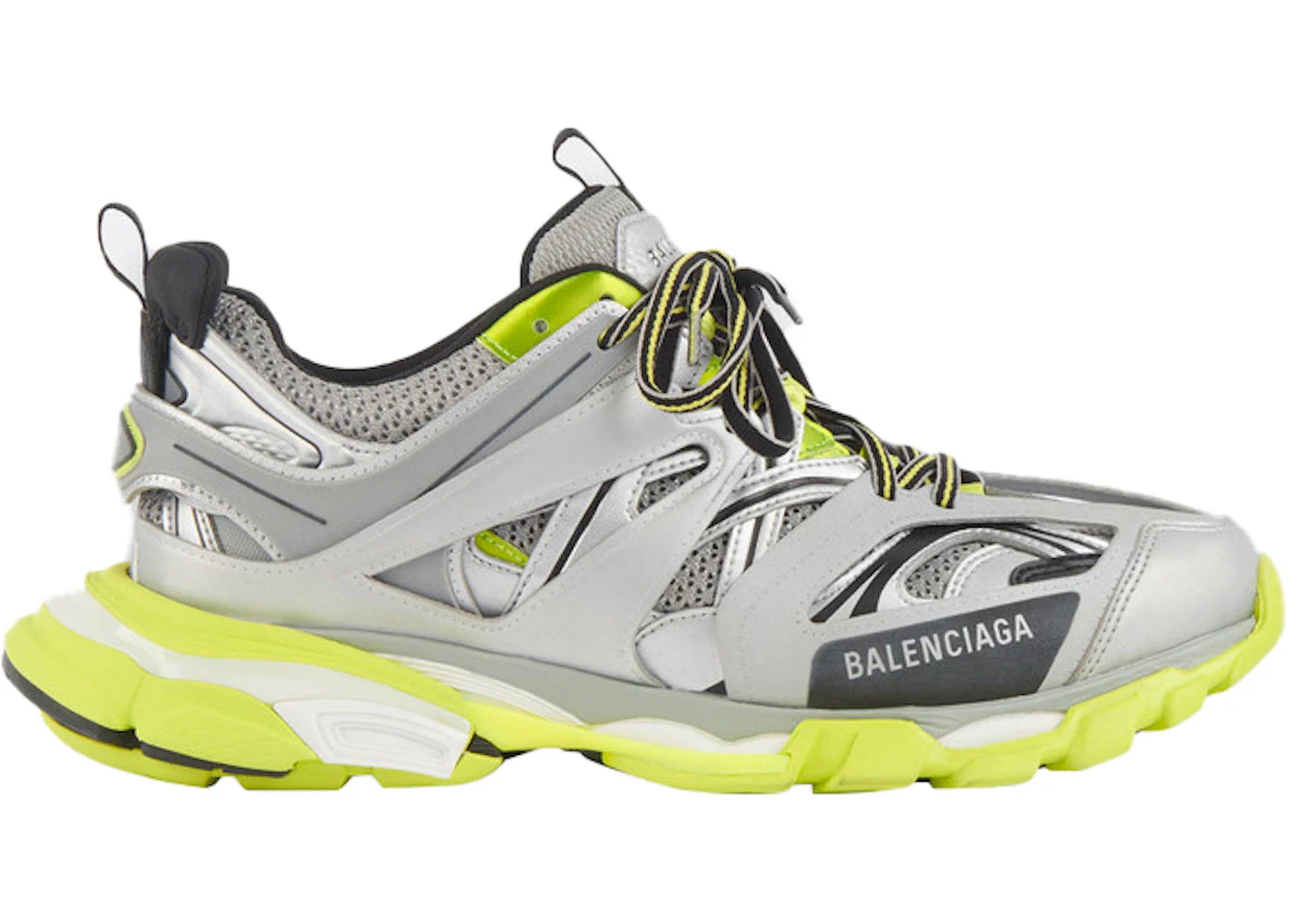 Balenciaga Track Silver Neon Yellow sneaker