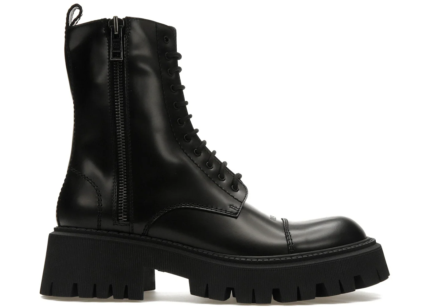 Balenciaga Tractor 20mm Zip Up Boot Black sneaker