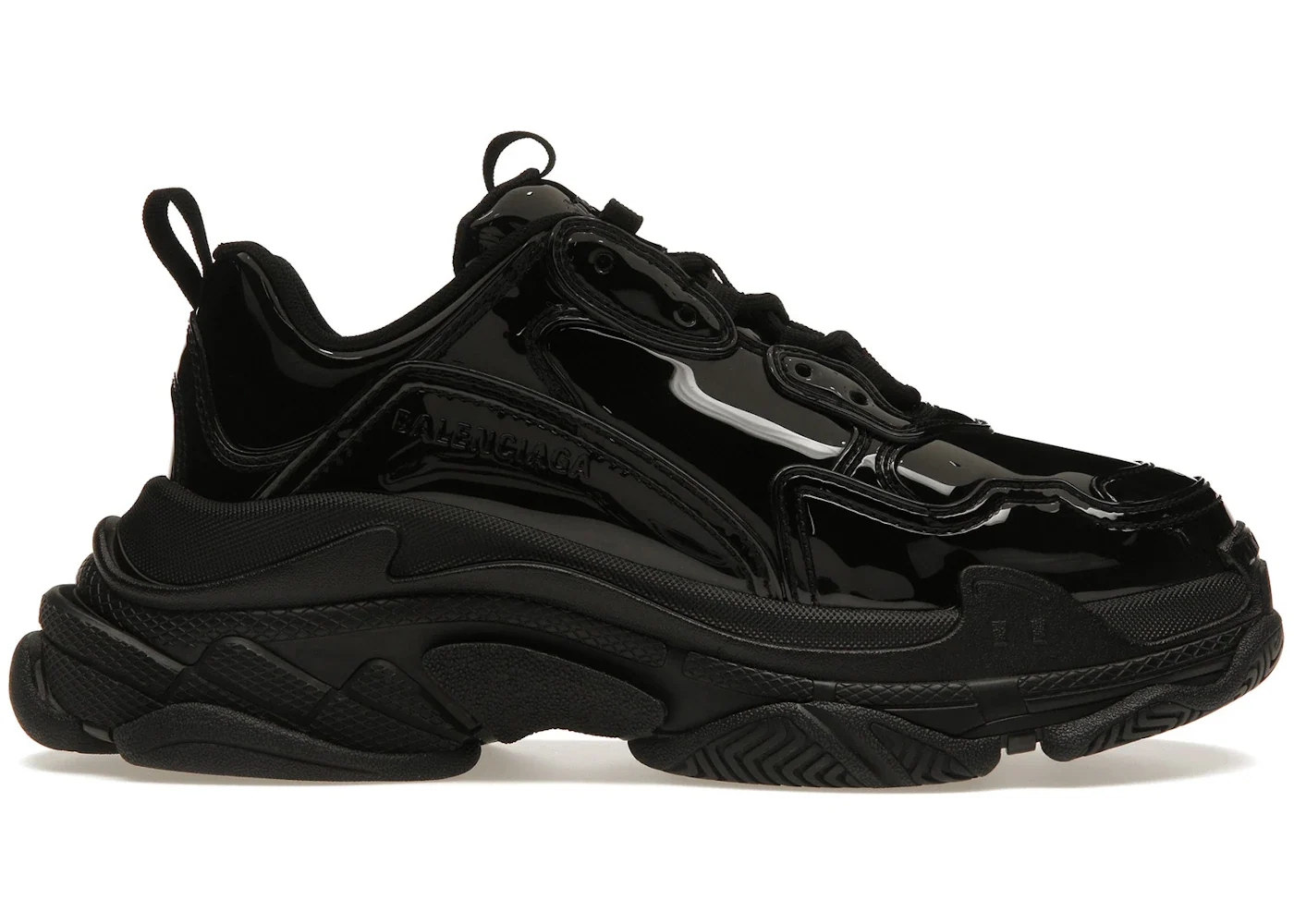 Balenciaga Triple S Black Patent sneaker