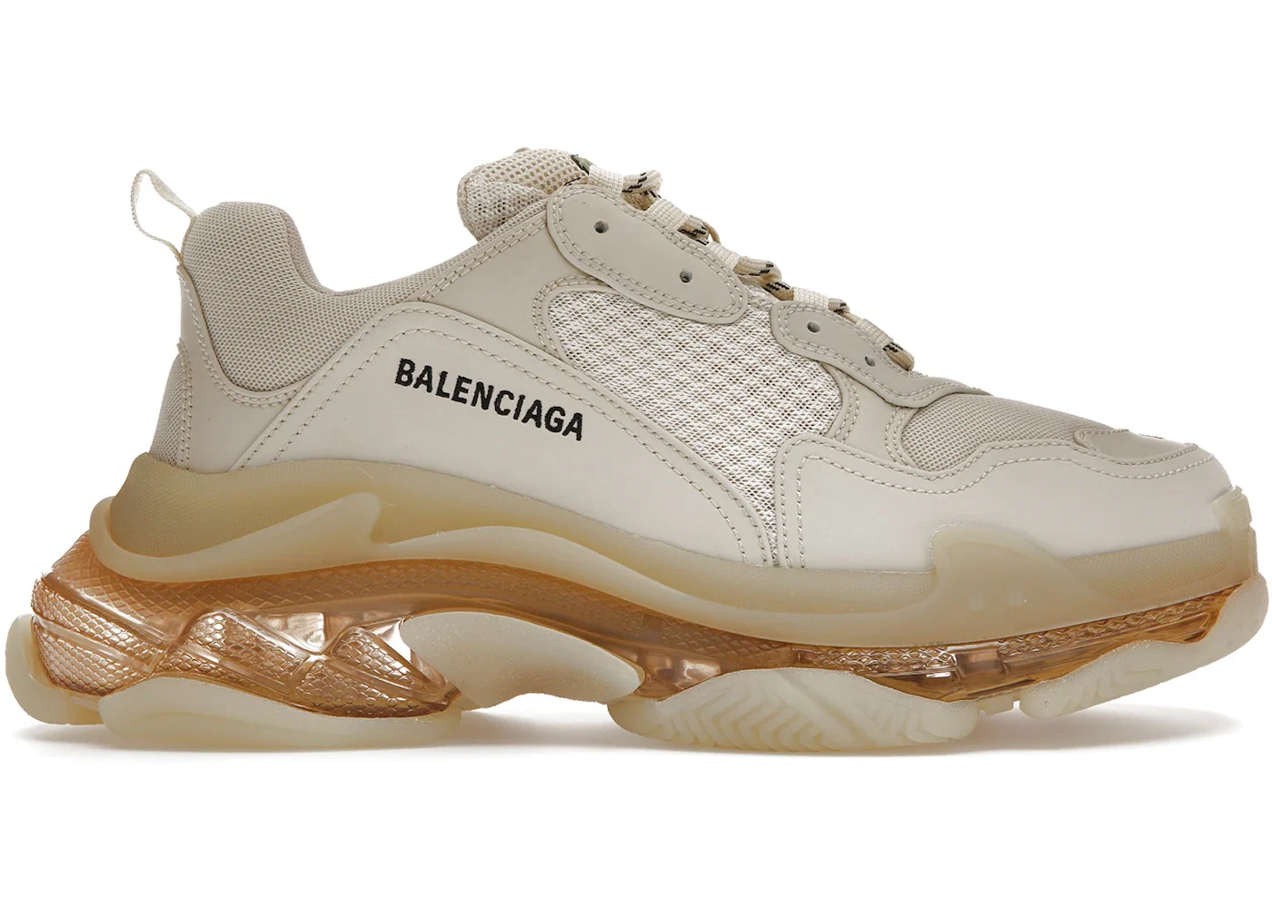 Balenciaga Triple S Clear Sole Off White Beige sneaker