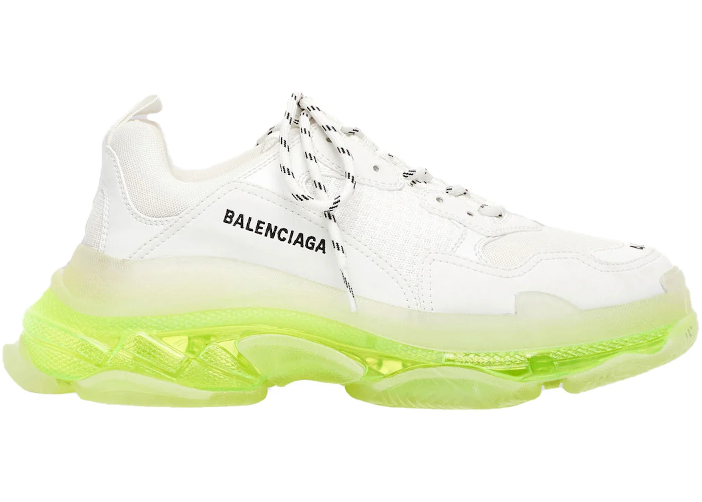Balenciaga Triple S Clear Sole White Fluo Yellow sneaker