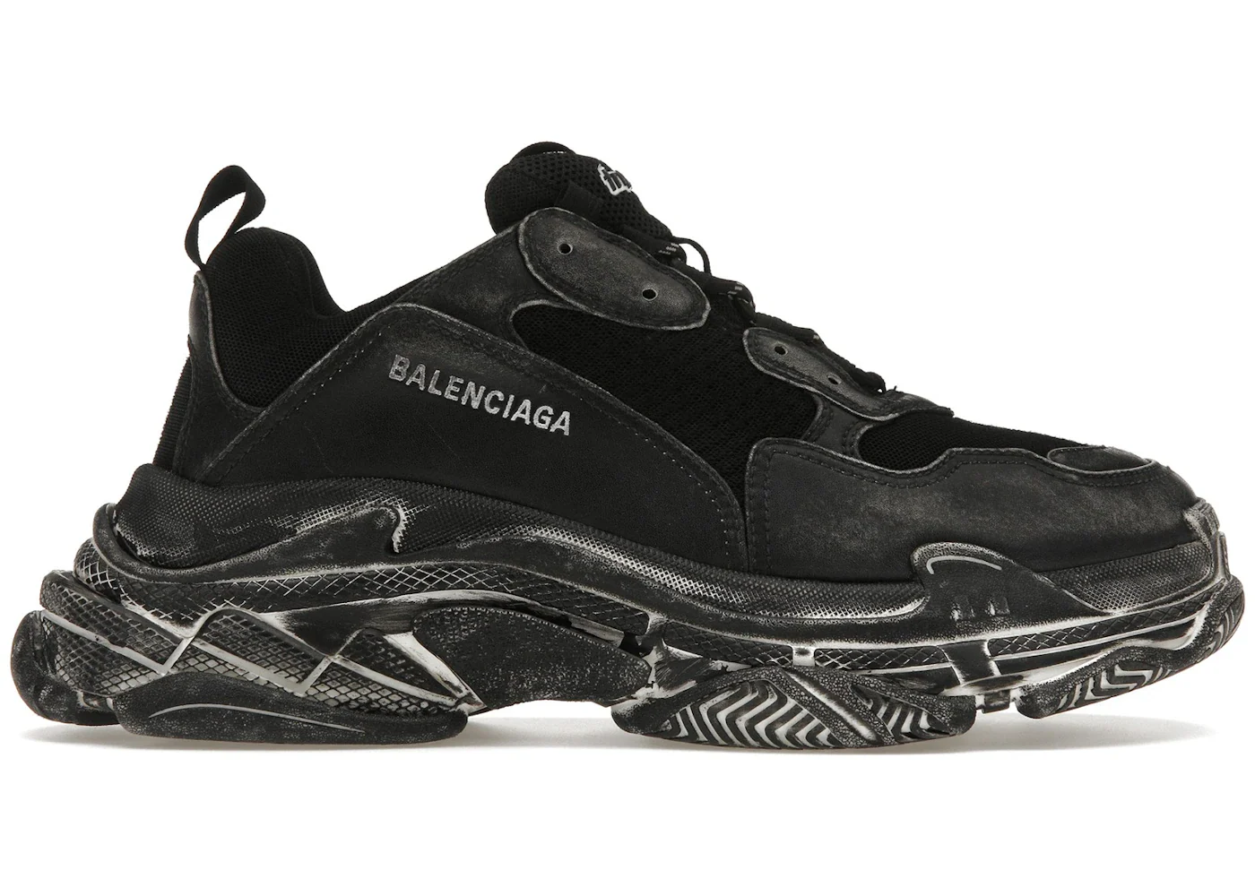 Balenciaga Triple S Faded Black White sneaker