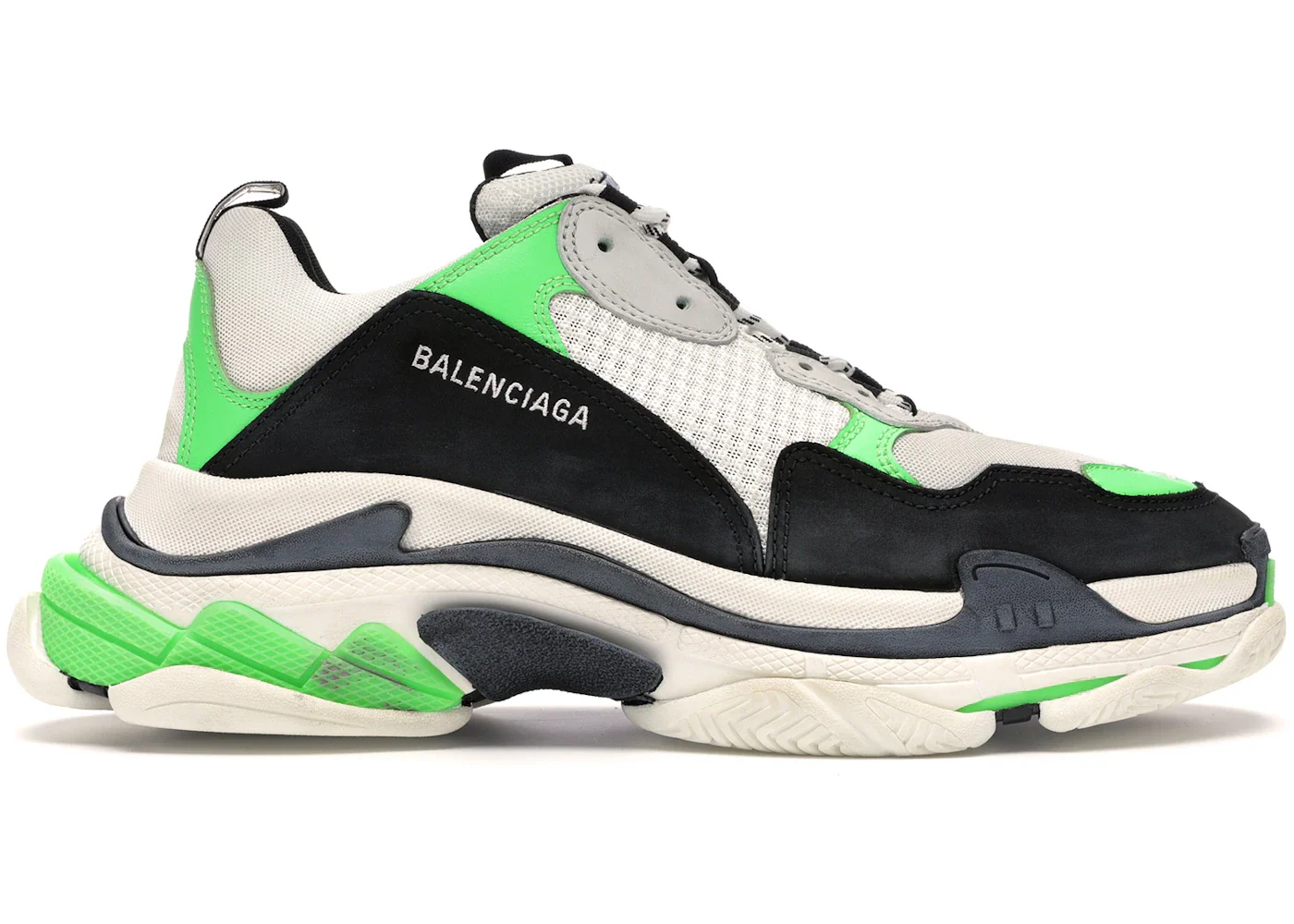 Balenciaga Triple S Green Black White sneaker