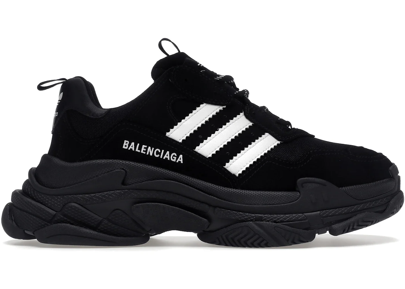 Balenciaga x adidas Triple S Black White sneaker